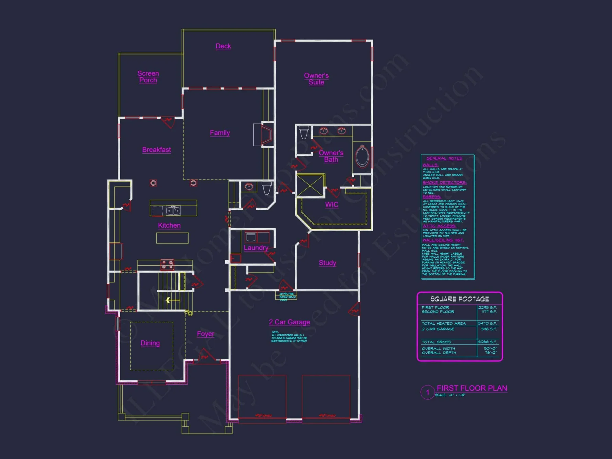 Two-Story 4 Bedroom house Plan with Open Floor Designs