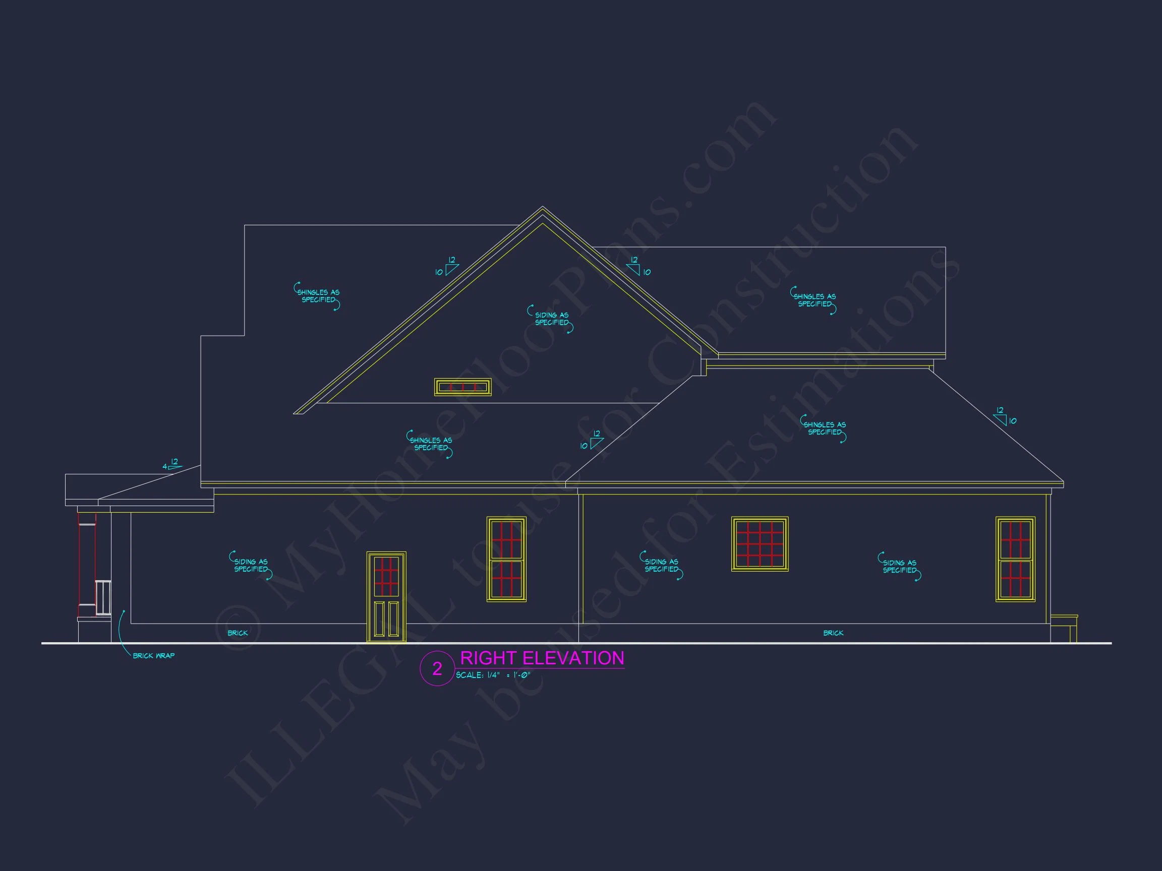 8-1317 HOUSE PLAN - 2-story house plan with 3,470 heated sq. ft. 3 Two-Story 4 Bedroom house Plan with Open Floor Designs