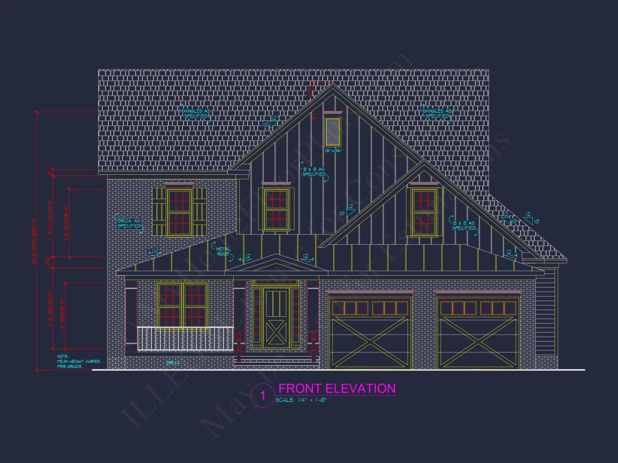 Two-Story 4 Bedroom house Plan with Open Floor Designs