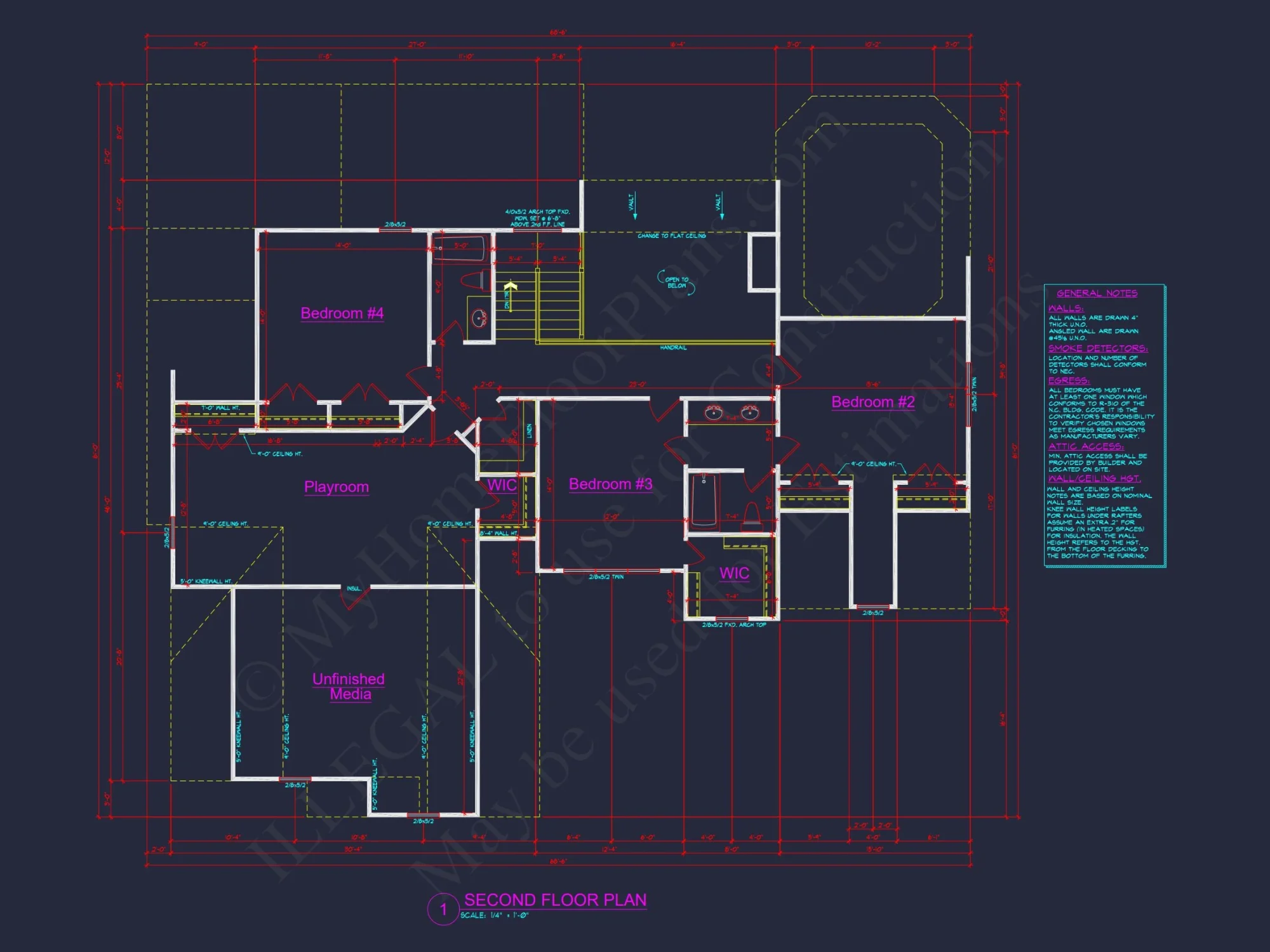 Stunning 2-Story house Plan with 4 Bedrooms & 3-Car Garage