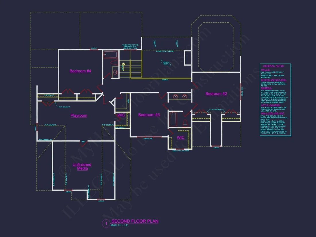 Stunning 2-Story house Plan with 4 Bedrooms & 3-Car Garage