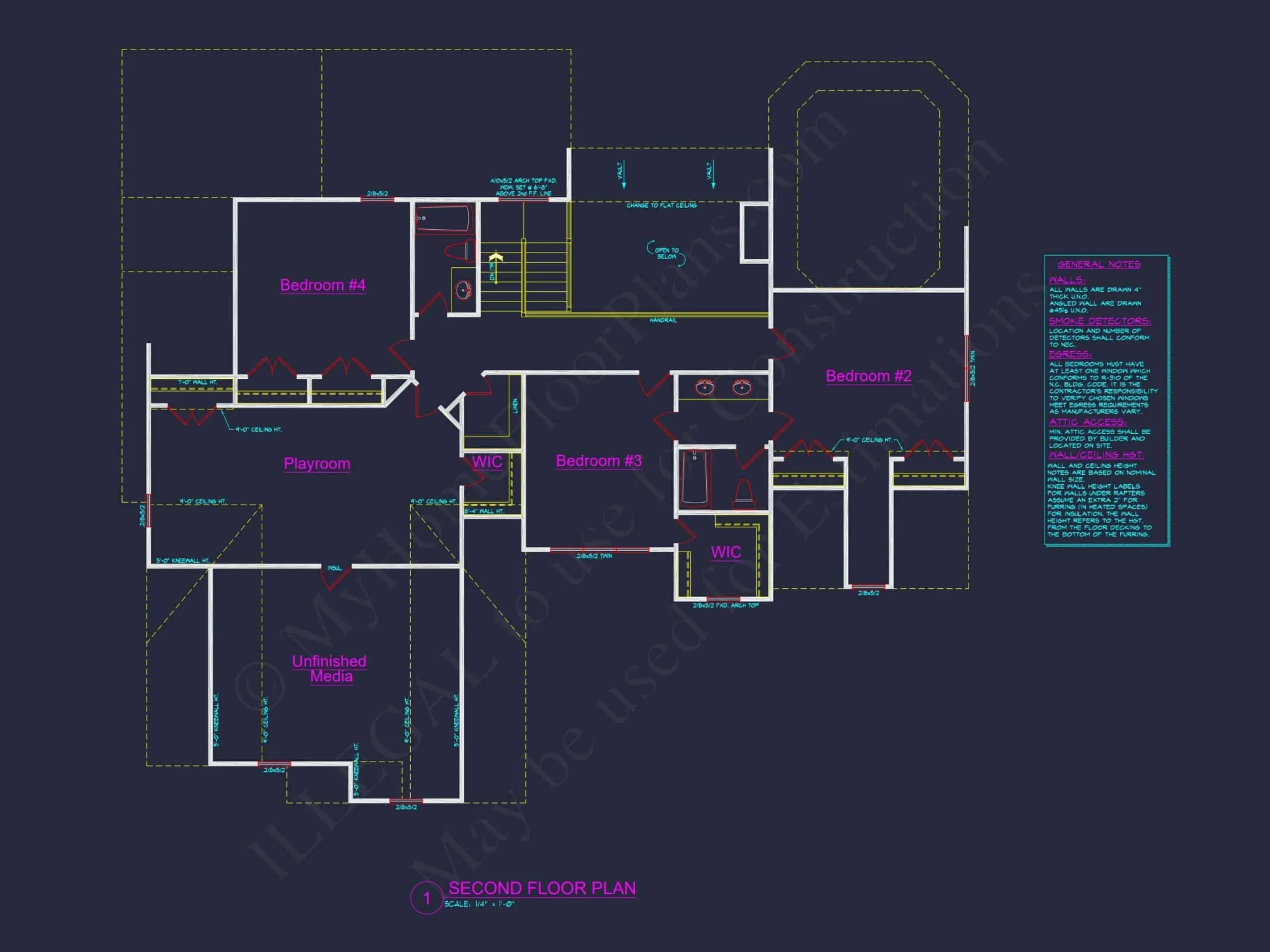 Stunning 2-Story house Plan with 4 Bedrooms & 3-Car Garage
