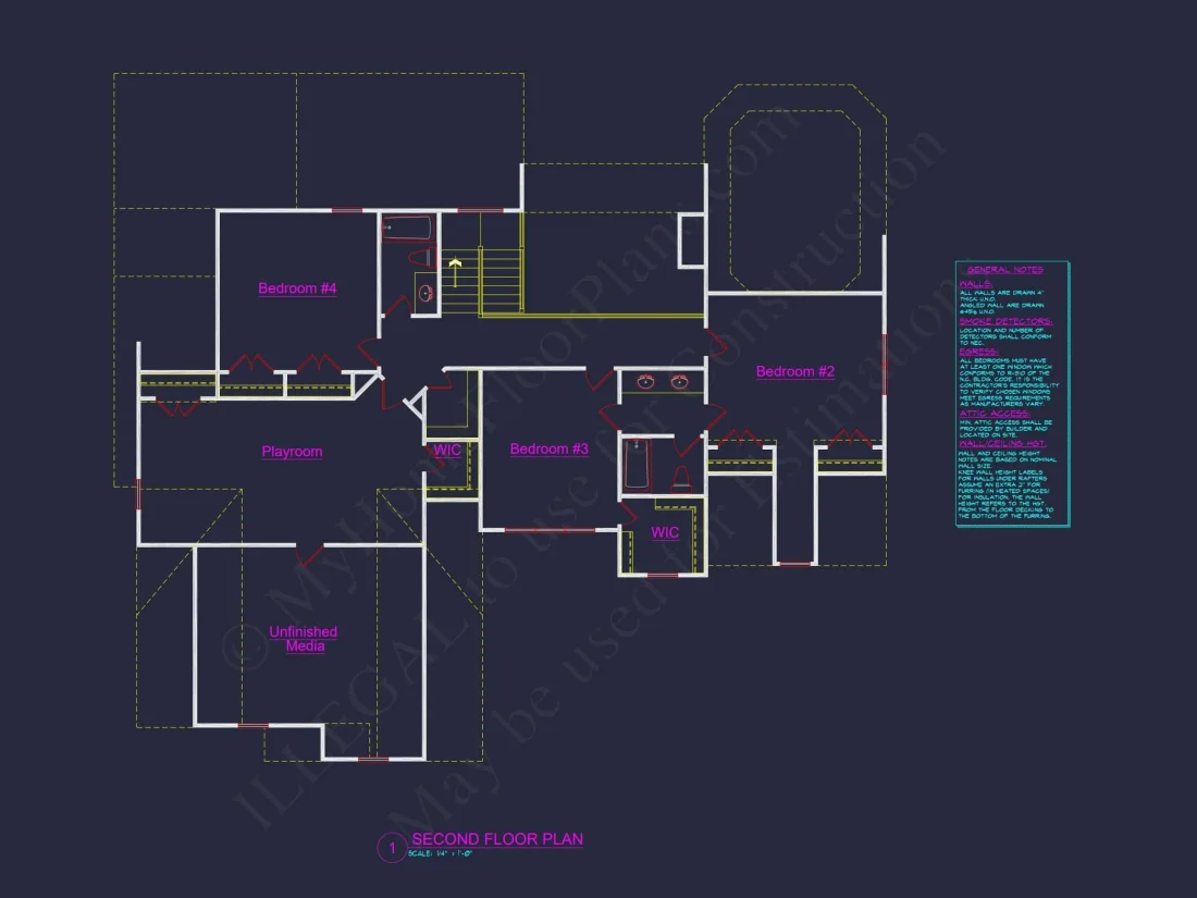 Stunning 2-Story house Plan with 4 Bedrooms & 3-Car Garage