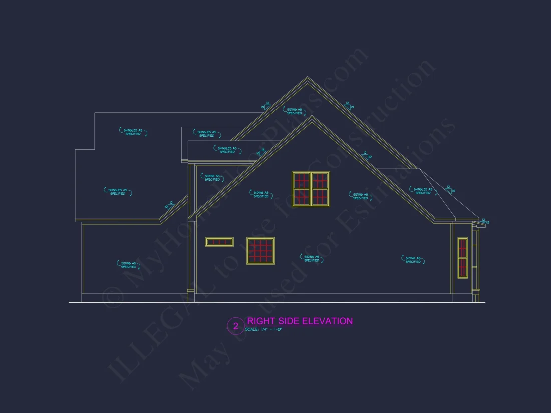 Stunning 2-Story house Plan with 4 Bedrooms & 3-Car Garage