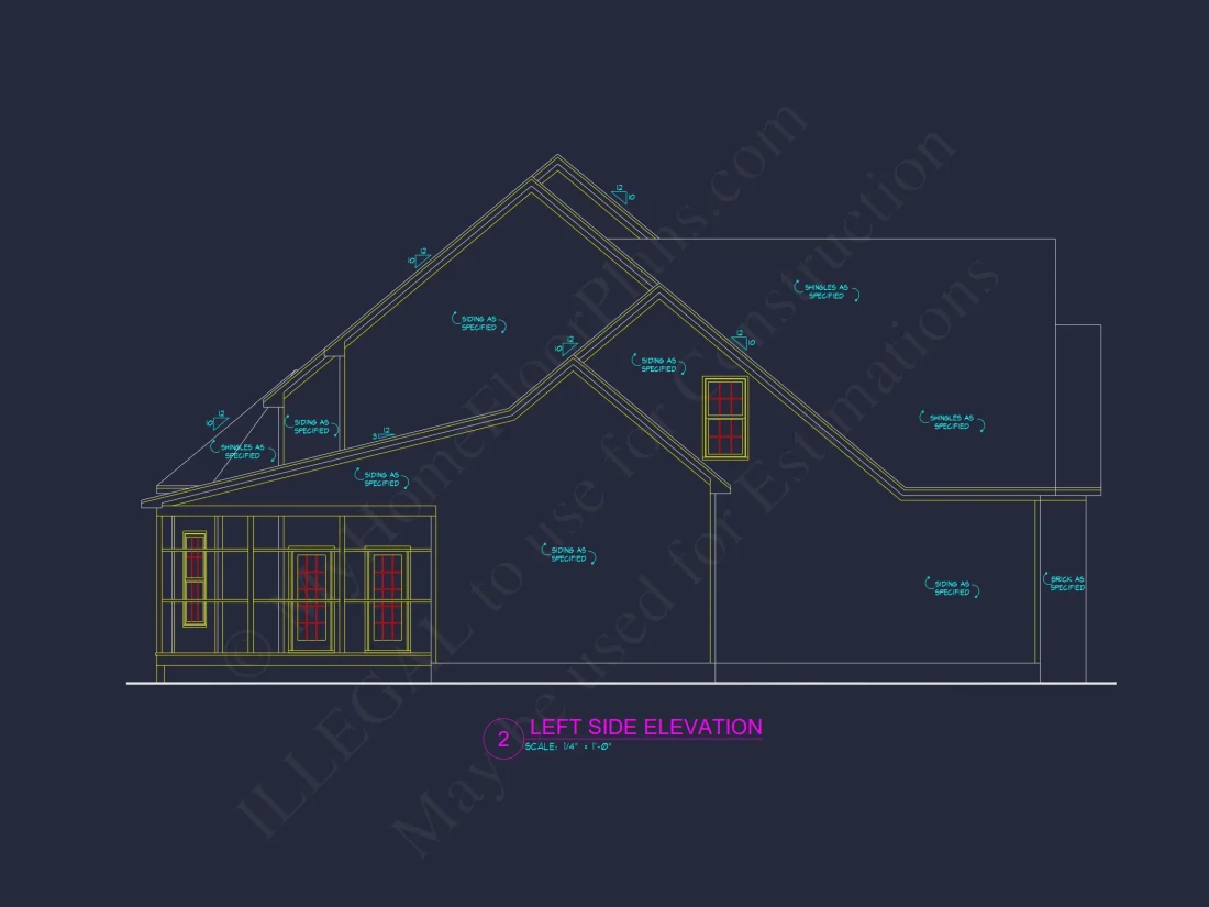Stunning 2-Story house Plan with 4 Bedrooms & 3-Car Garage