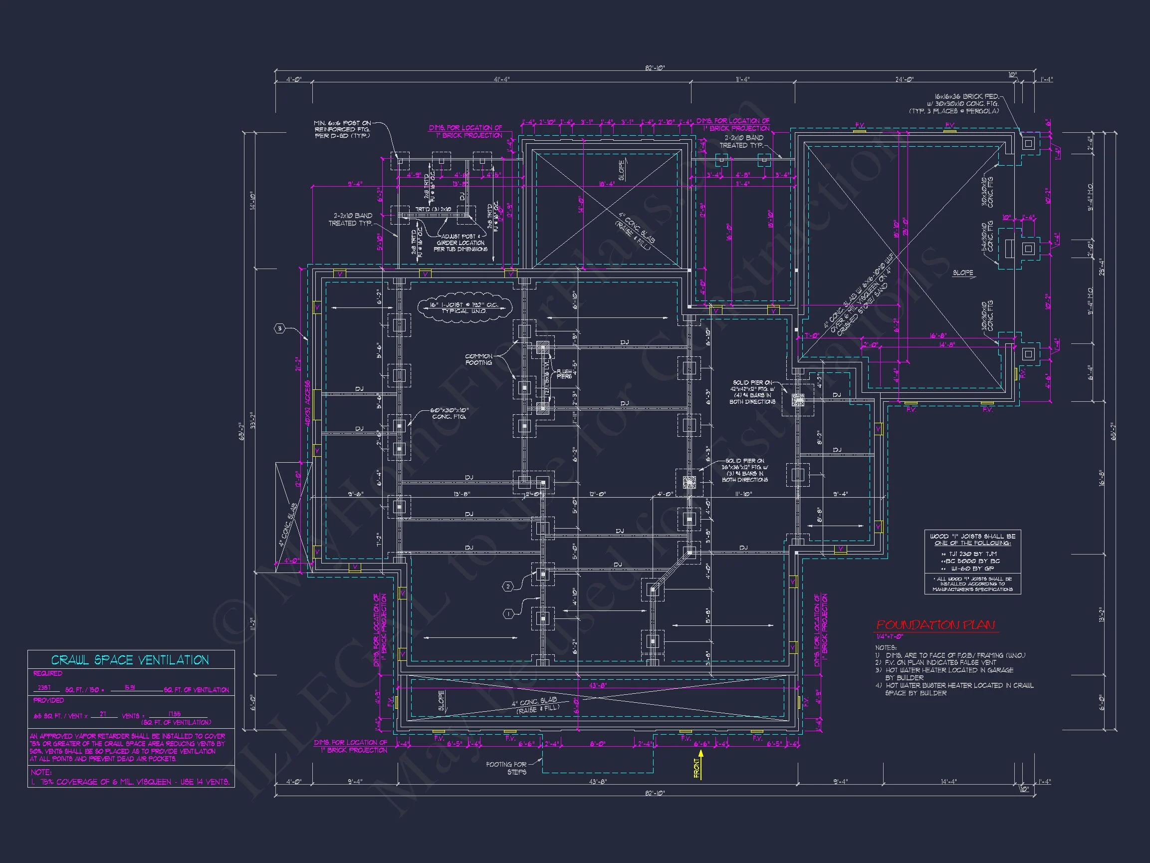 "Two-story elegant colonial style house plan with CAD designs"