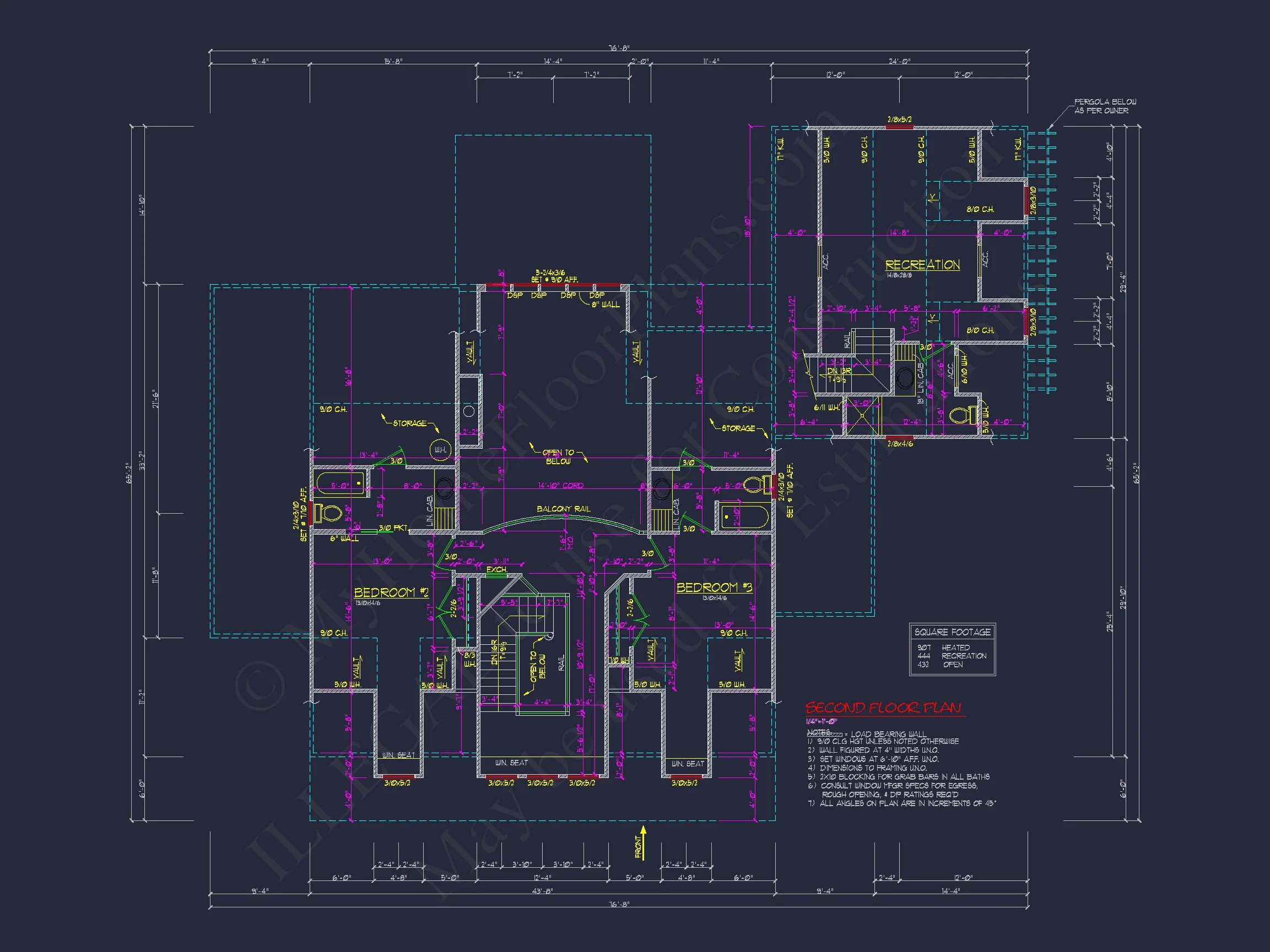 "Elegant 2-story colonial style house plan with CAD designs"