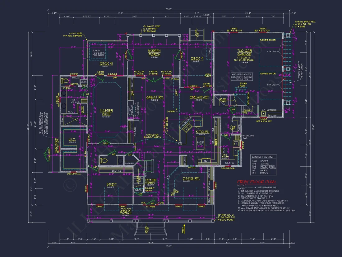 "Colonial Style 2-Story Elegant house Plan with CAD Designs"