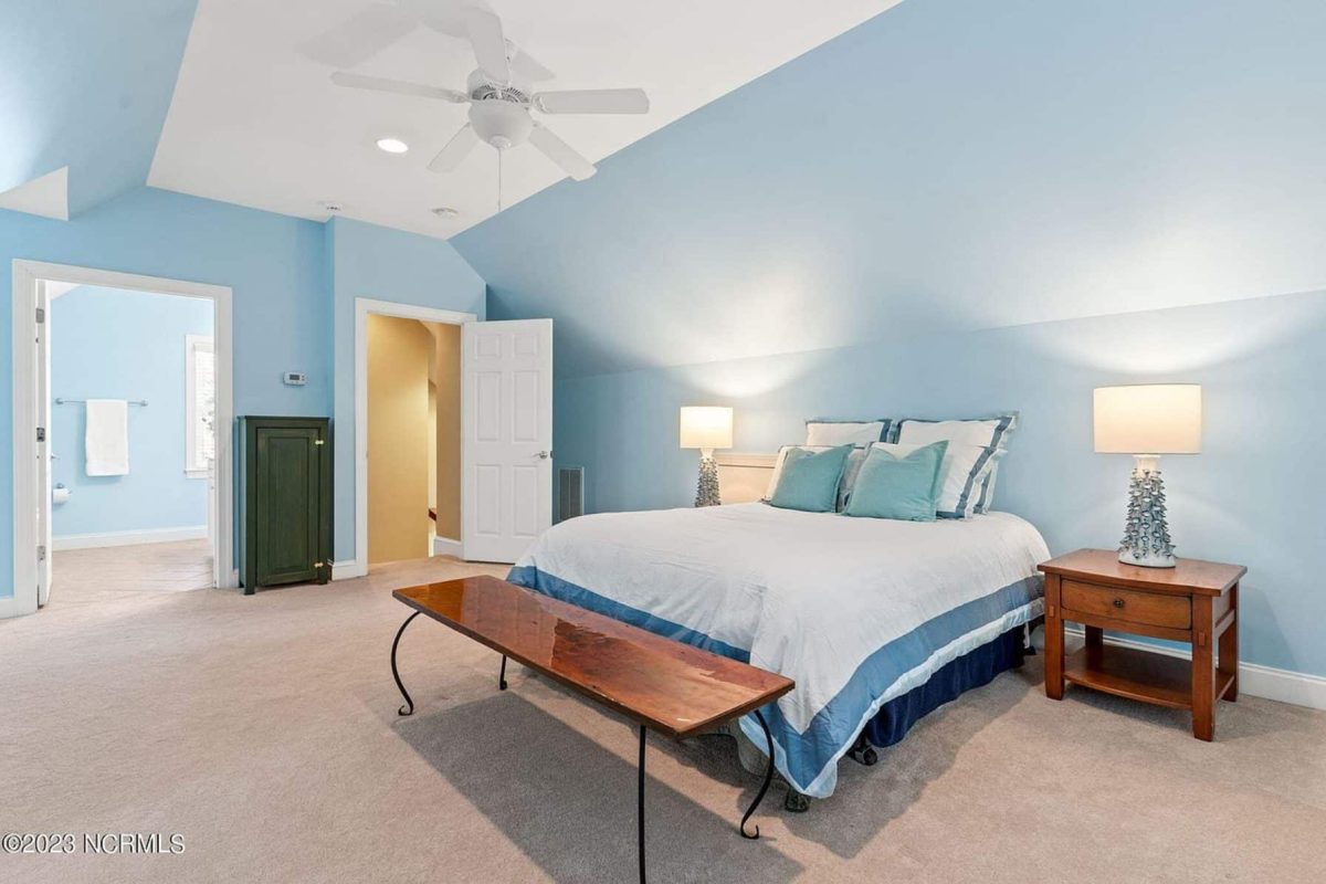 "Image showing an elegant 2-story colonial style house plan with detailed CAD designs"