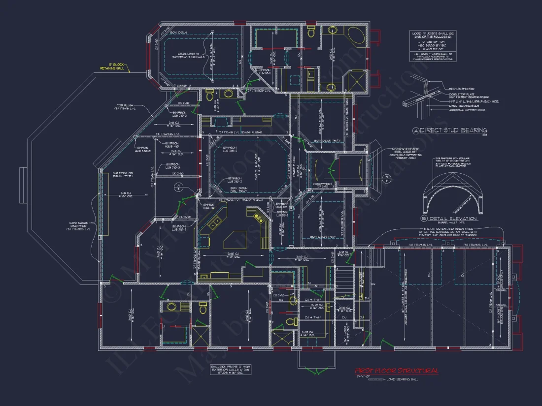 Traditional house Plan with 2 Floors & Spacious Floor Plan