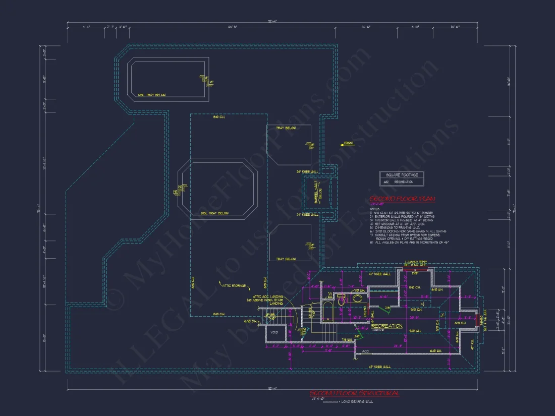 Traditional house Plan with 2 Floors & Spacious Floor Plan
