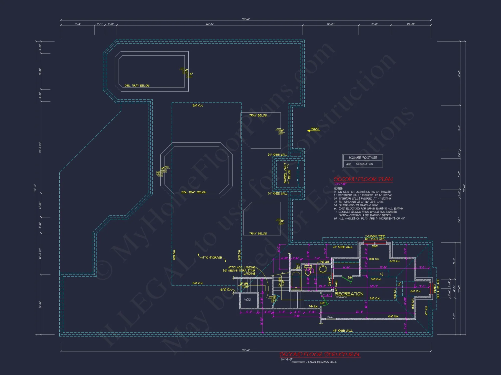 Traditional house Plan with 2 Floors & Spacious Floor Plan