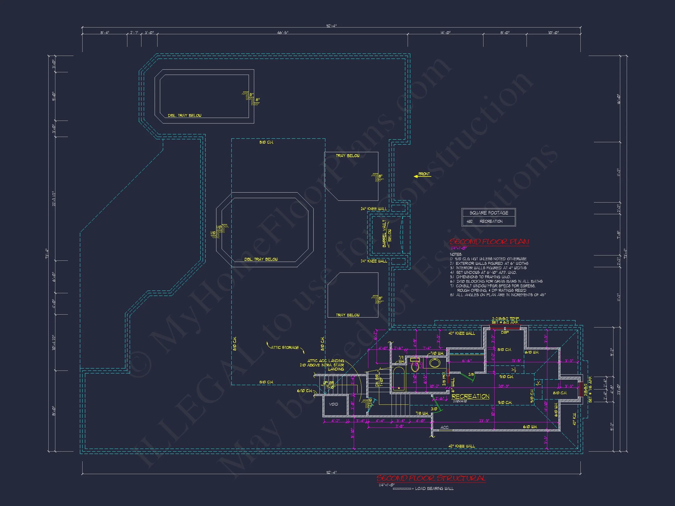 Traditional house Plan with 2 Floors & Spacious Floor Plan