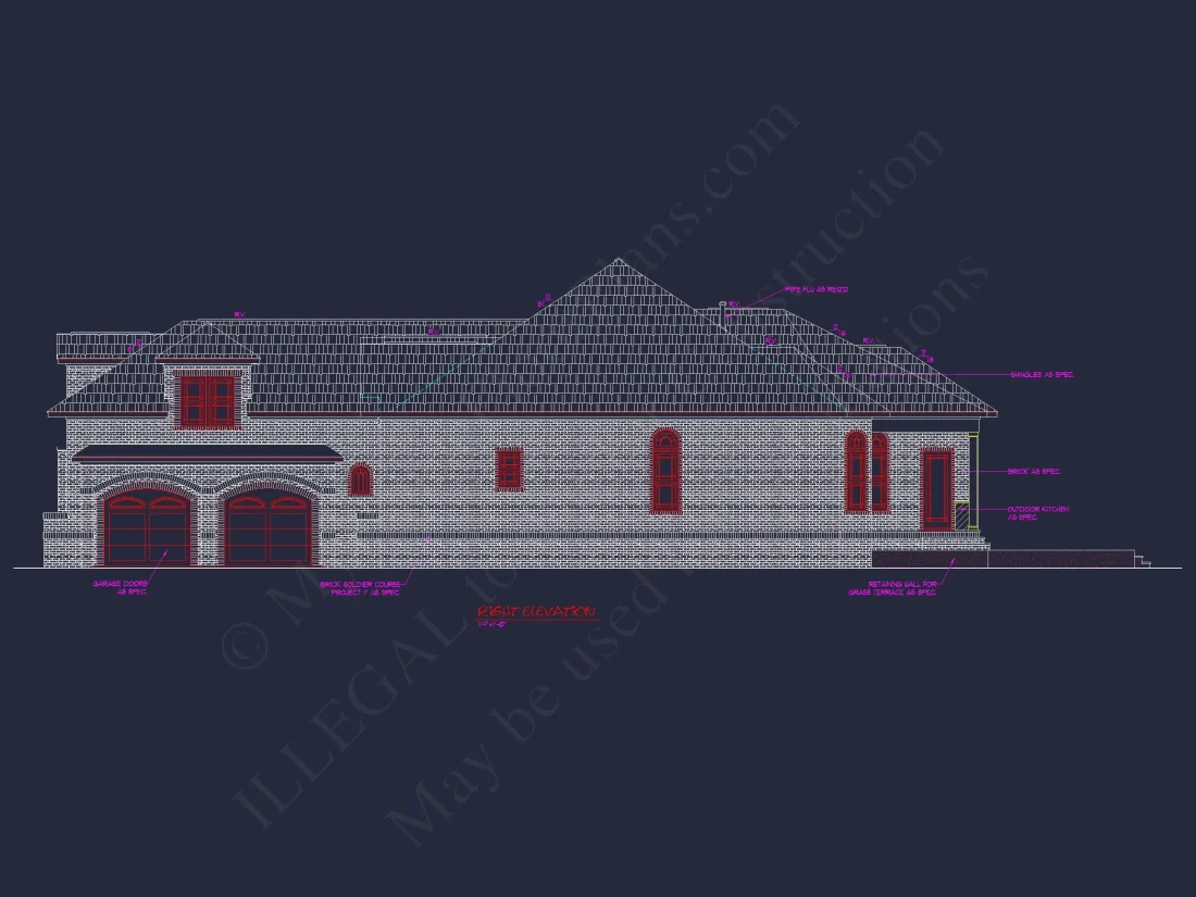 Traditional house Plan with 2 Floors & Spacious Floor Plan