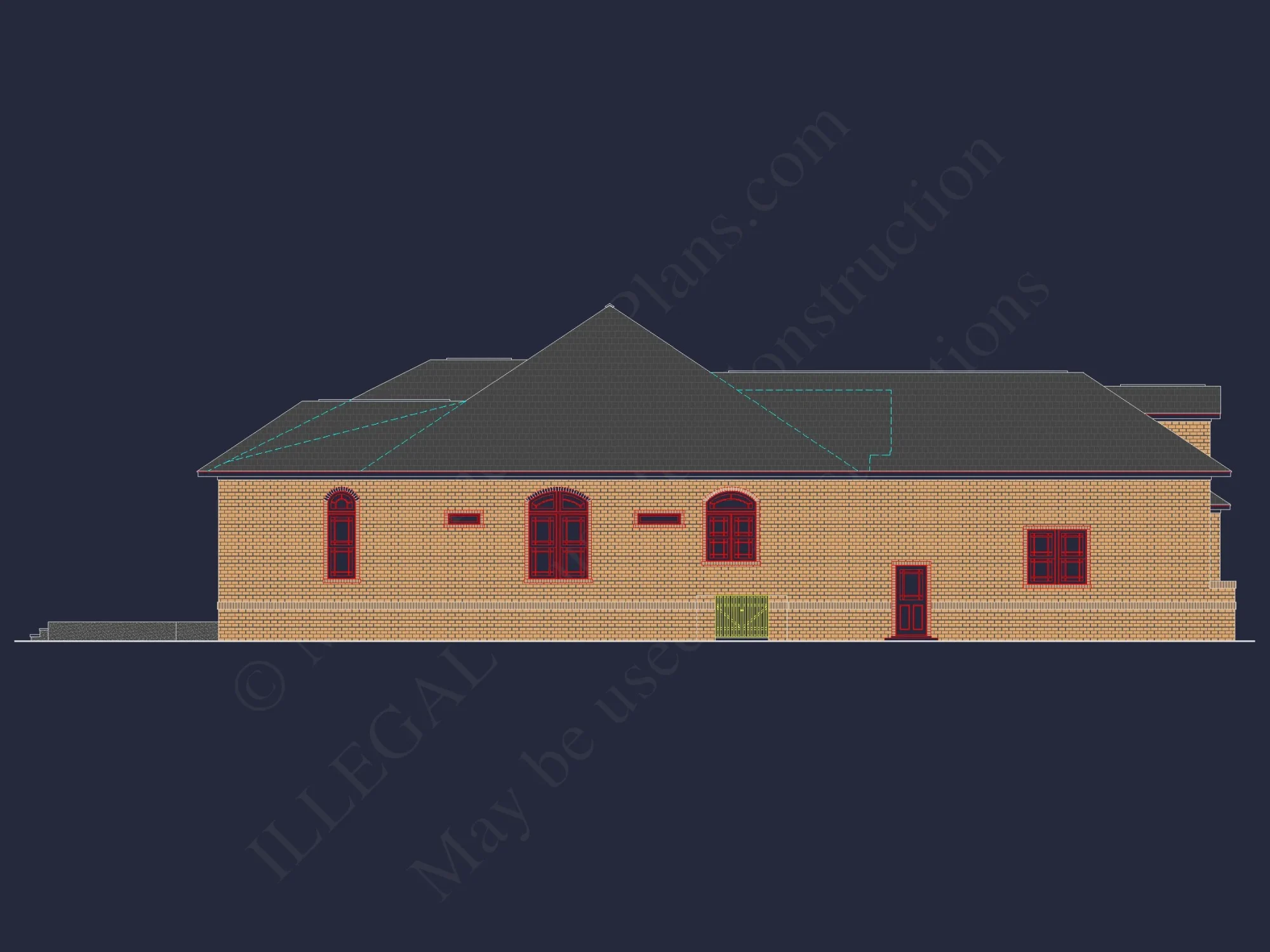 Traditional house Plan with 2 Floors & Spacious Floor Plan