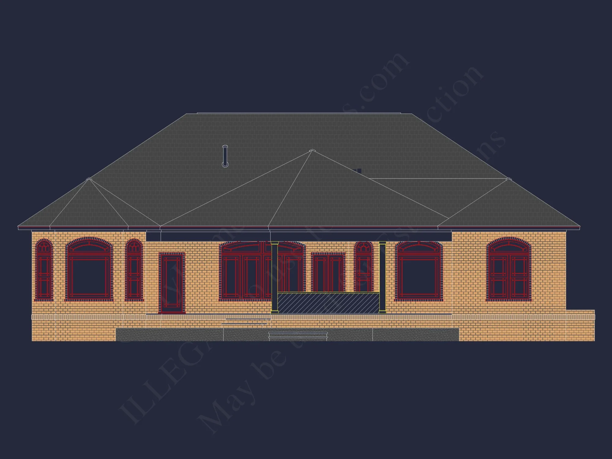 Traditional house Plan with 2 Floors & Spacious Floor Plan