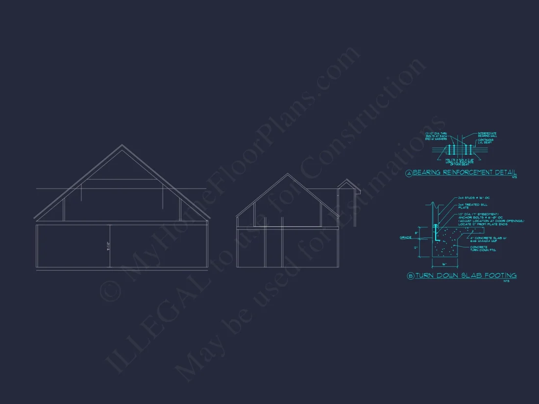 Charming house Plan with 2 Stories, CAD Designs & Blueprints