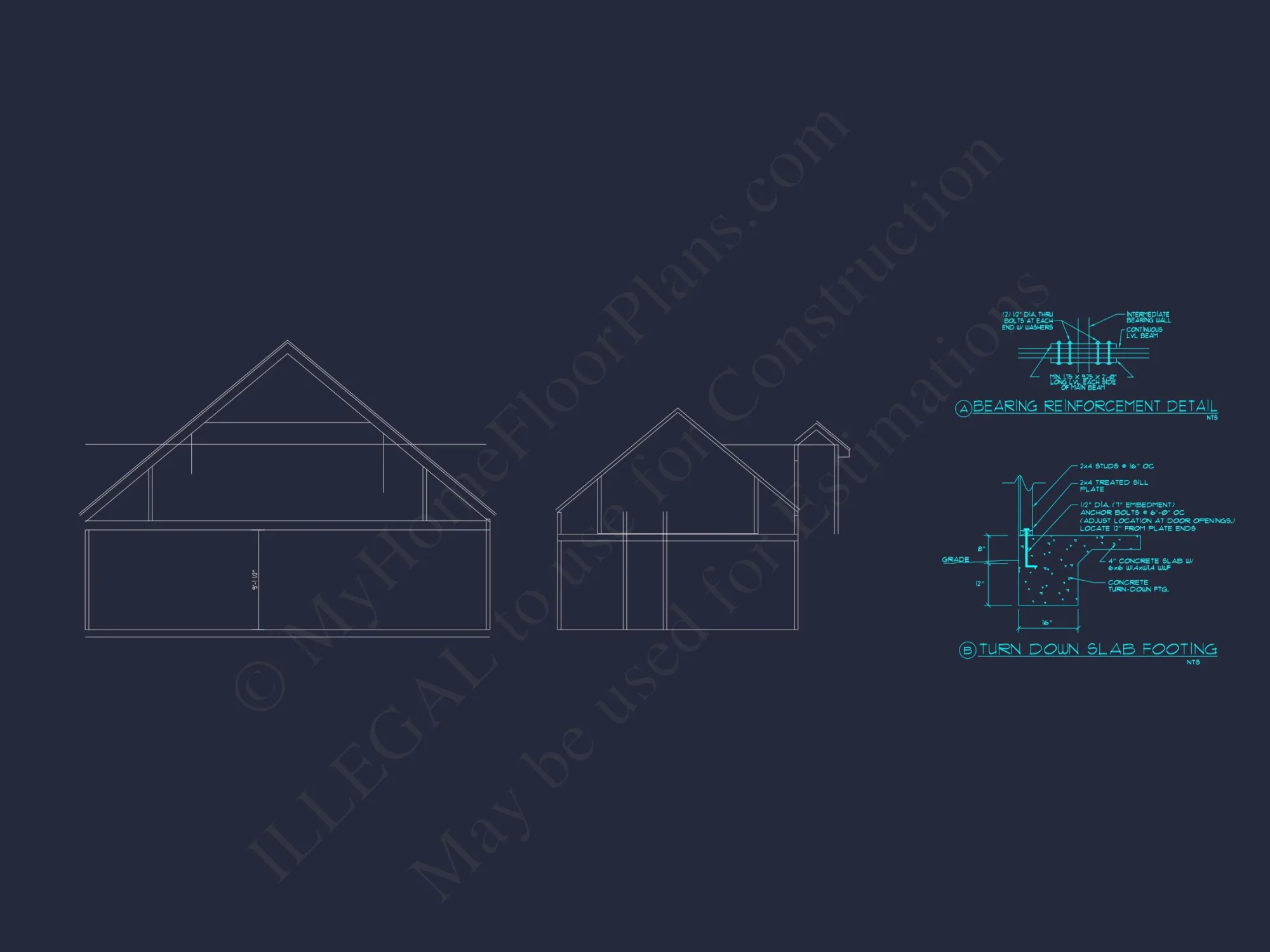 Charming house Plan with 2 Stories, CAD Designs & Blueprints