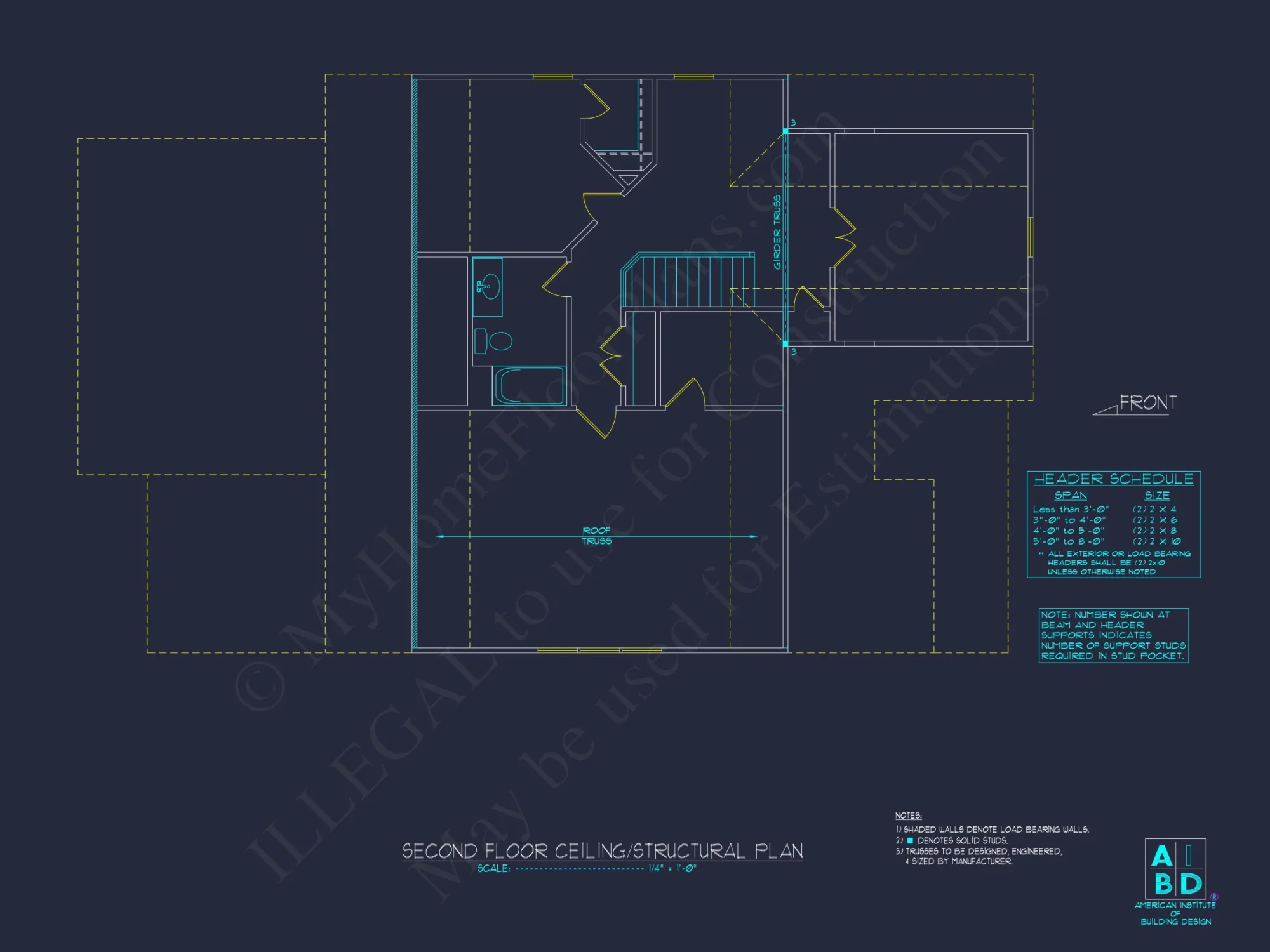 Charming house Plan with 2 Stories, CAD Designs & Blueprints