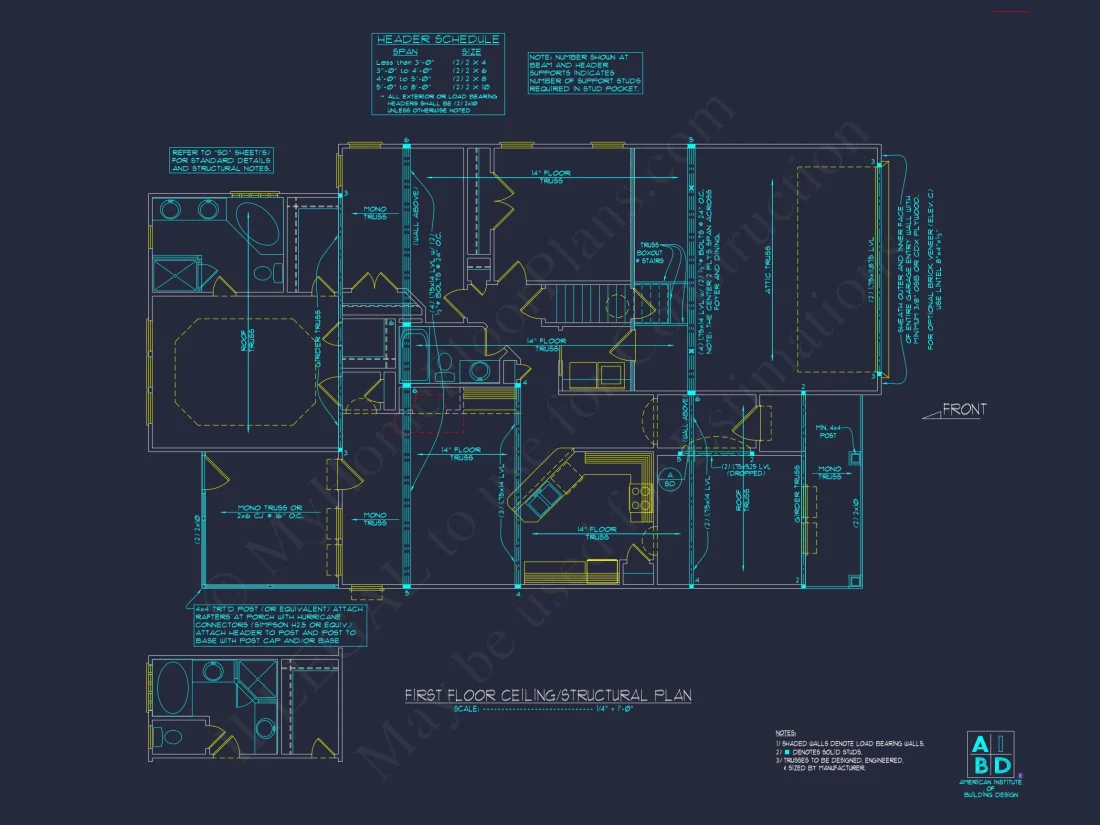 Charming house Plan with 2 Stories, CAD Designs & Blueprints