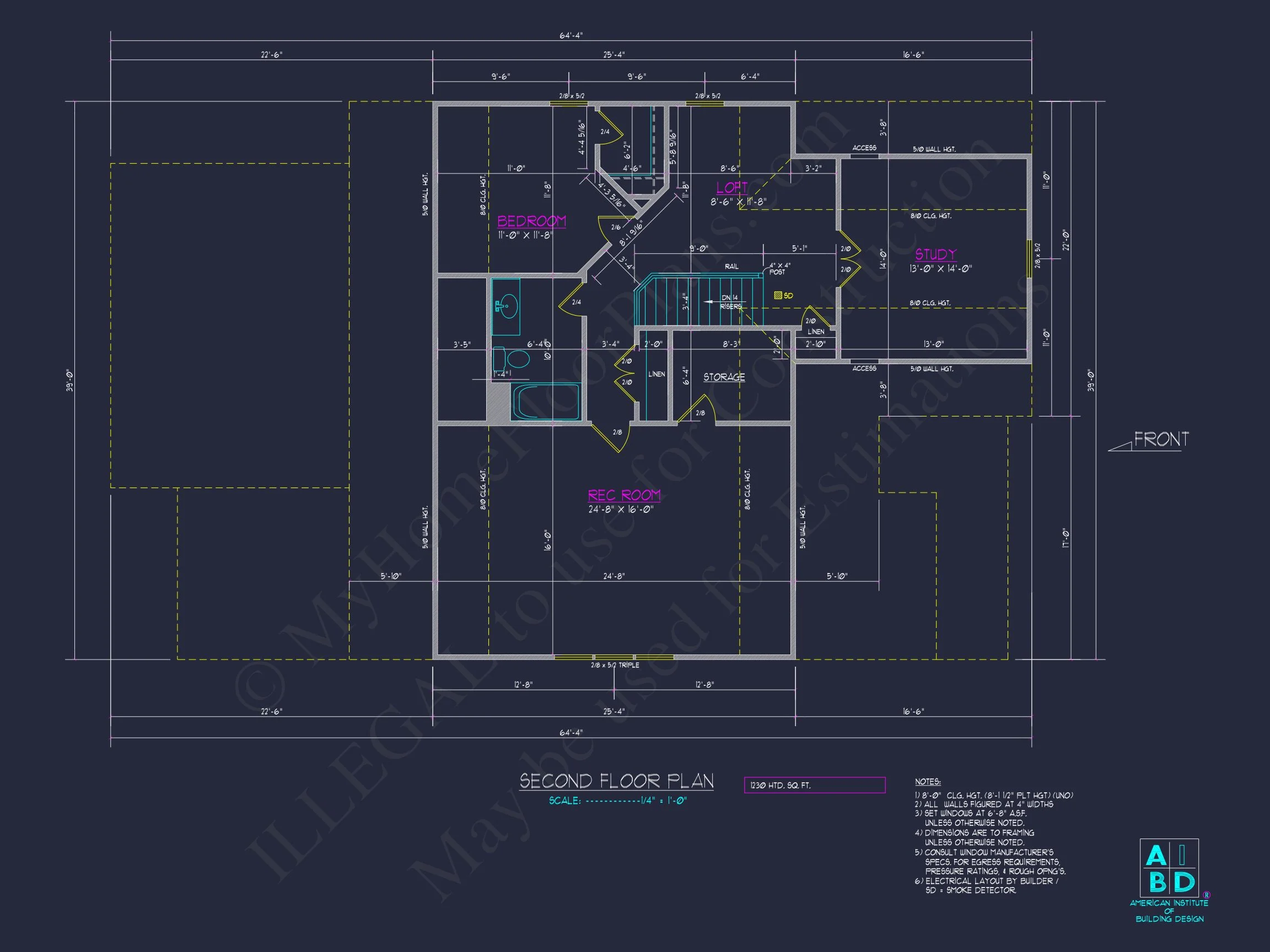 8-1143 HOUSE PLAN - Charming House Plan with 2 Stories, CAD Designs & Blueprints 11 Charming house Plan with 2 Stories, CAD Designs & Blueprints