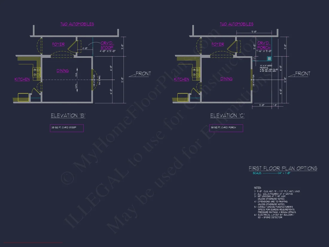 Charming house Plan with 2 Stories, CAD Designs & Blueprints