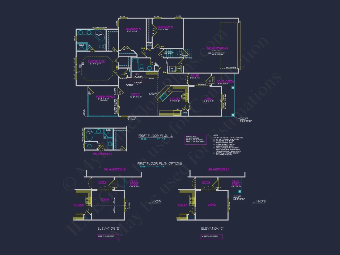 Charming house Plan with 2 Stories, CAD Designs & Blueprints