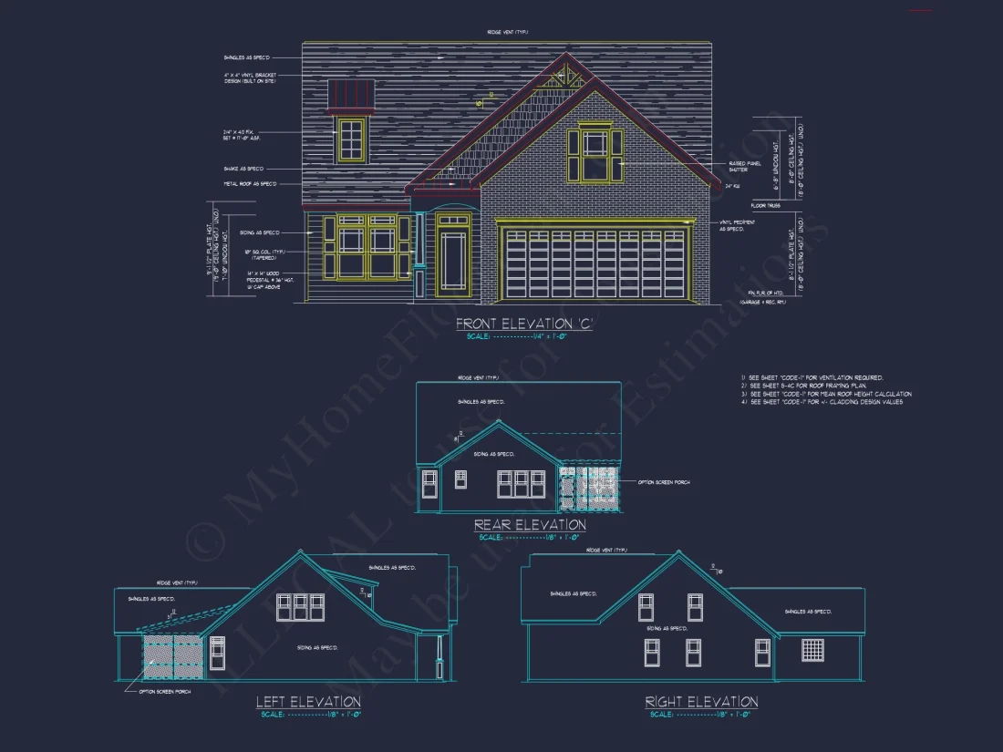 Charming house Plan with 2 Stories, CAD Designs & Blueprints