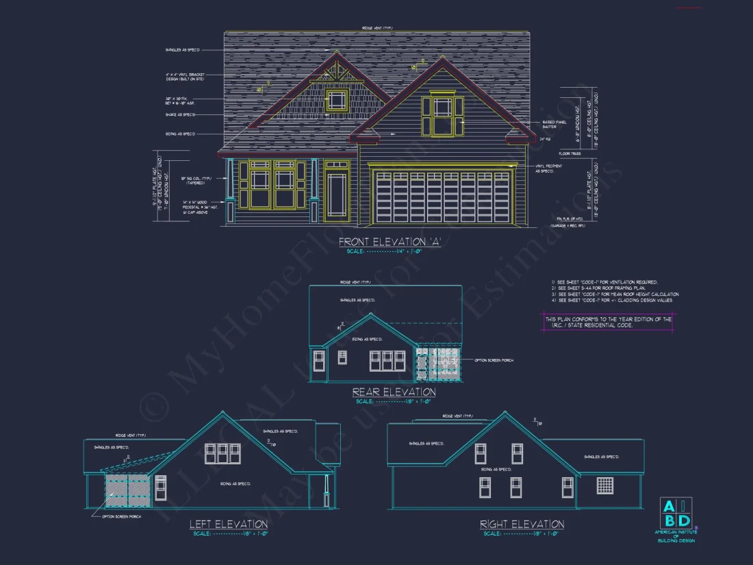 Charming house Plan with 2 Stories, CAD Designs & Blueprints