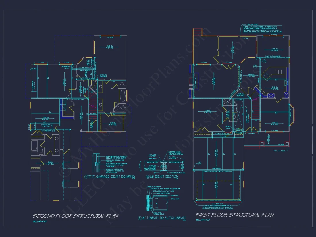 Craftsman house Plan with Spacious Floor Design and CAD Blueprints