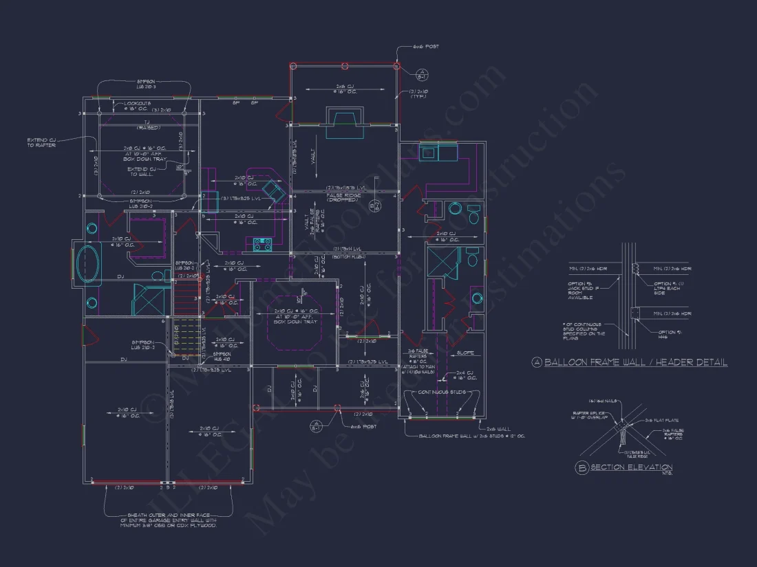 Elegant house Floor Plan: 2-Story Traditional Design with 4 Bedrooms