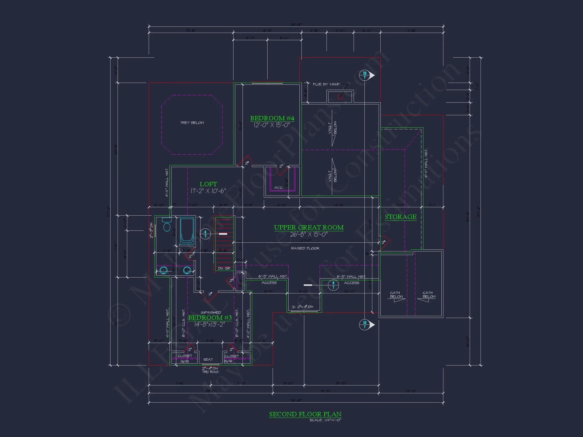 Elegant house Floor Plan: 2-Story Traditional Design with 4 Bedrooms