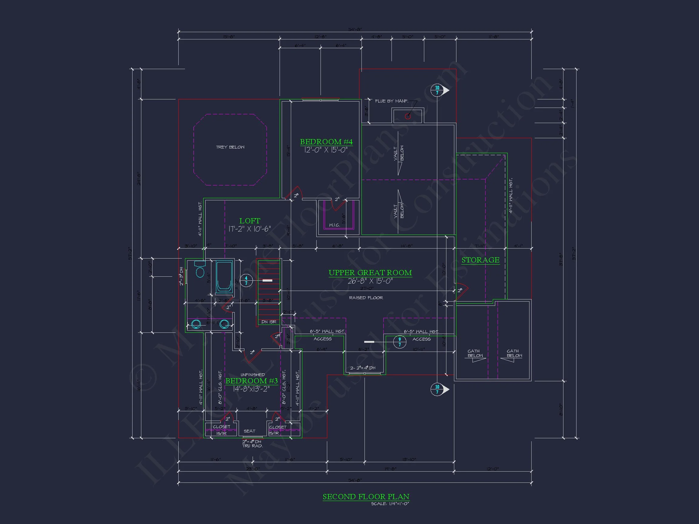 Elegant house Floor Plan: 2-Story Traditional Design with 4 Bedrooms