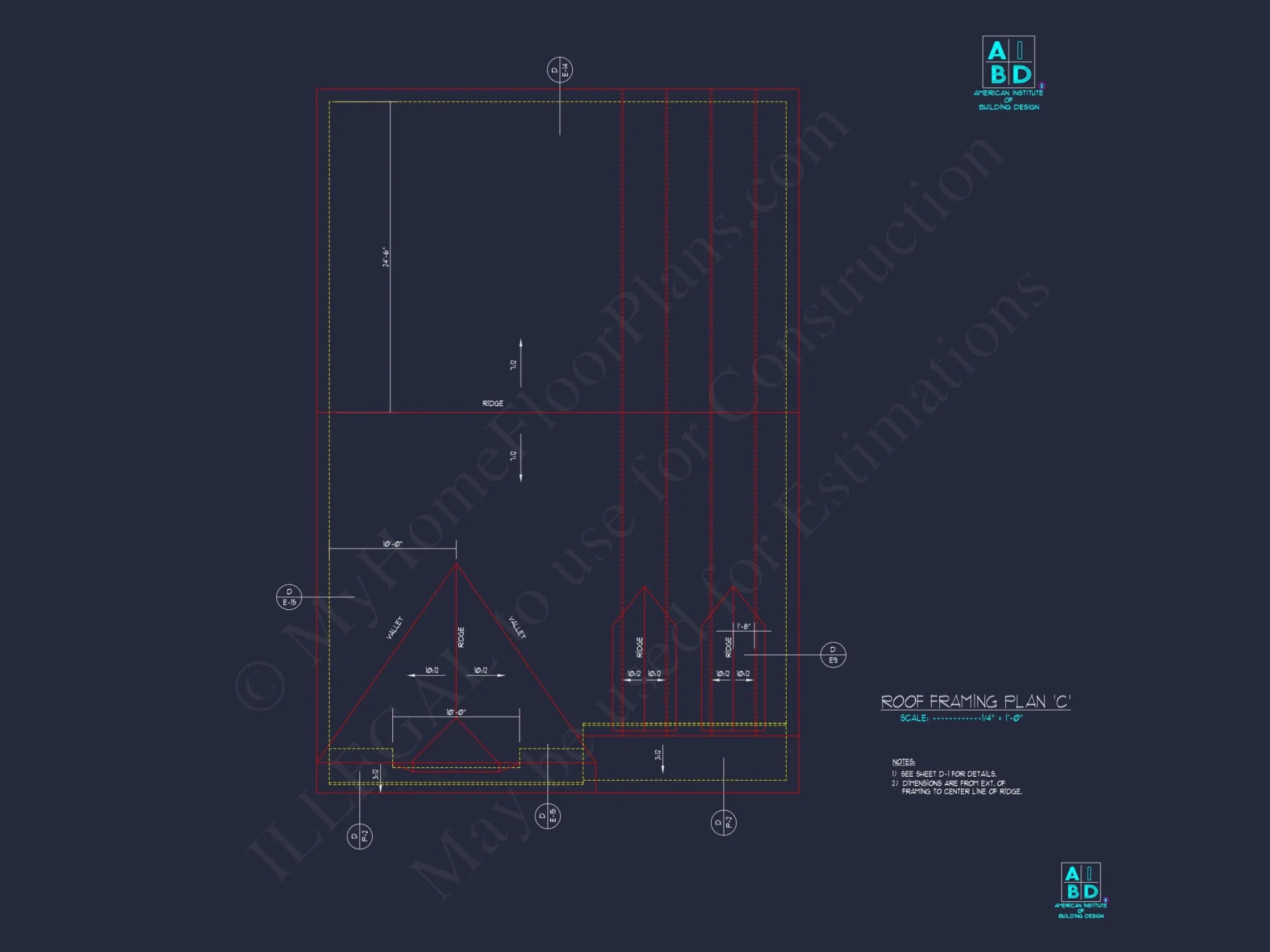 Classic Suburban house Plan with 2-Story Design and CAD Blueprint