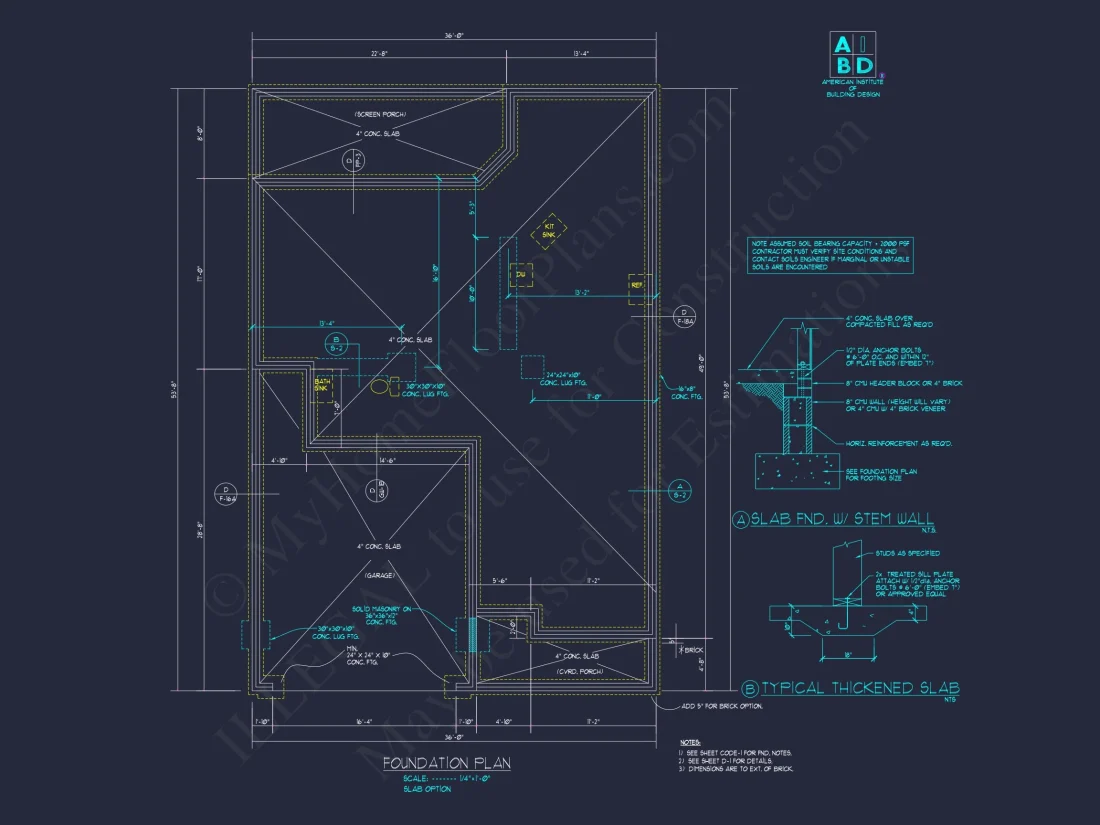 Classic Suburban house Plan with 2-Story Design and CAD Blueprint
