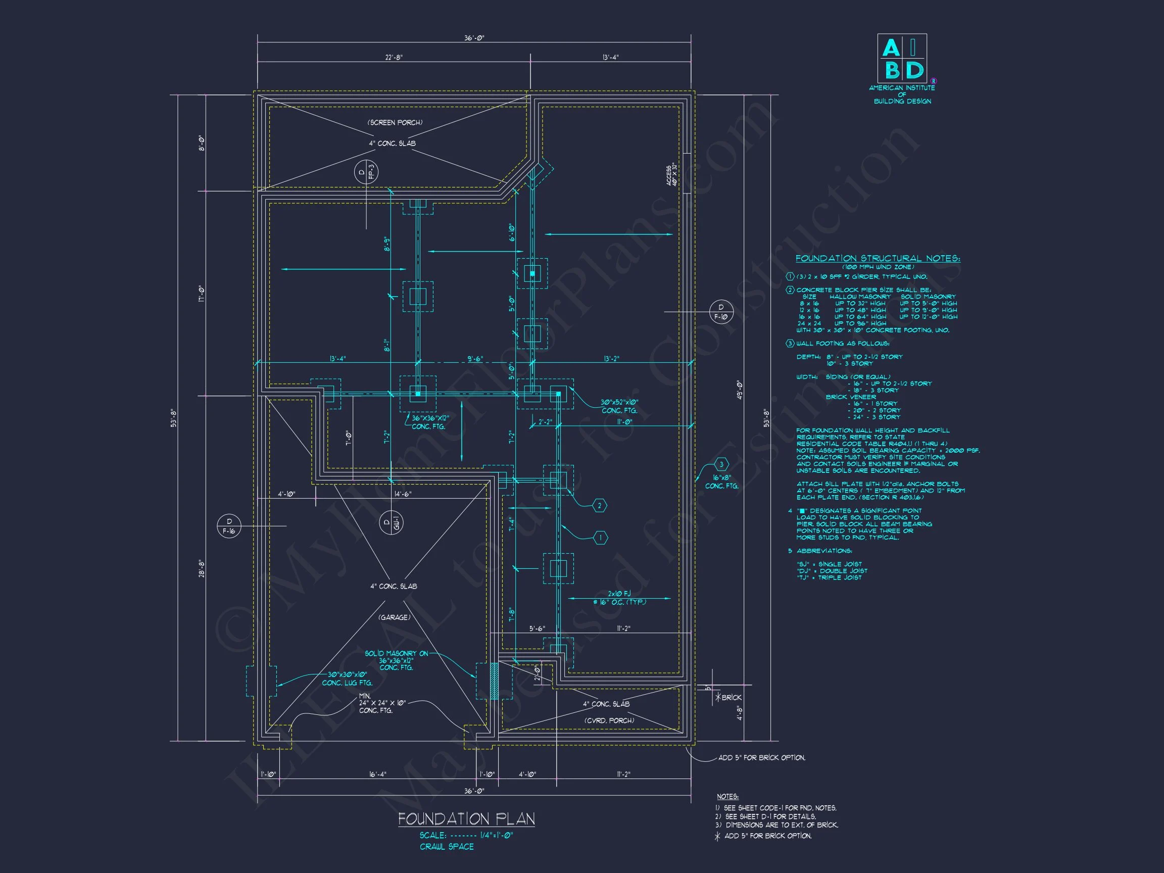 Classic Suburban house Plan with 2-Story Design and CAD Blueprint