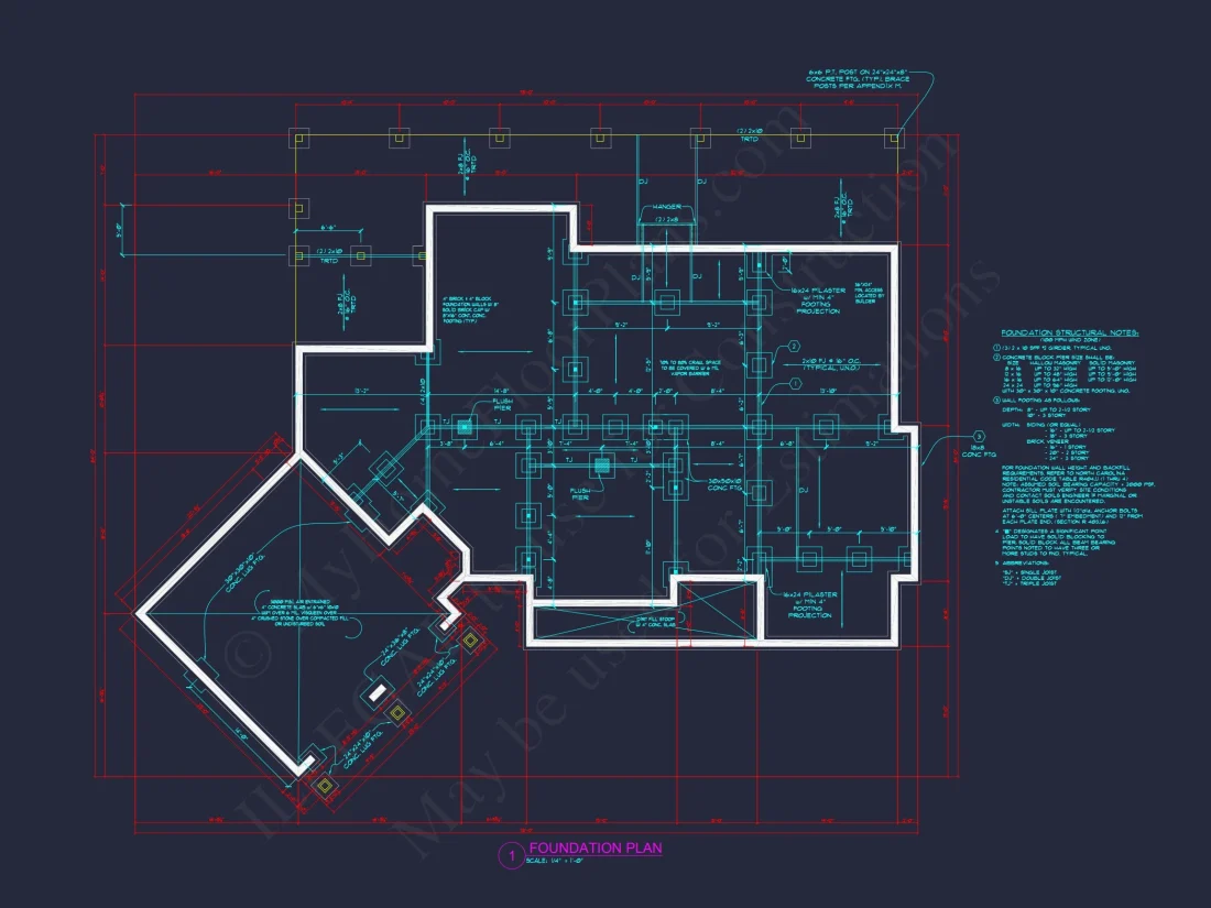Stunning 2-Story house Plan with 3 Bedrooms and CAD Designs