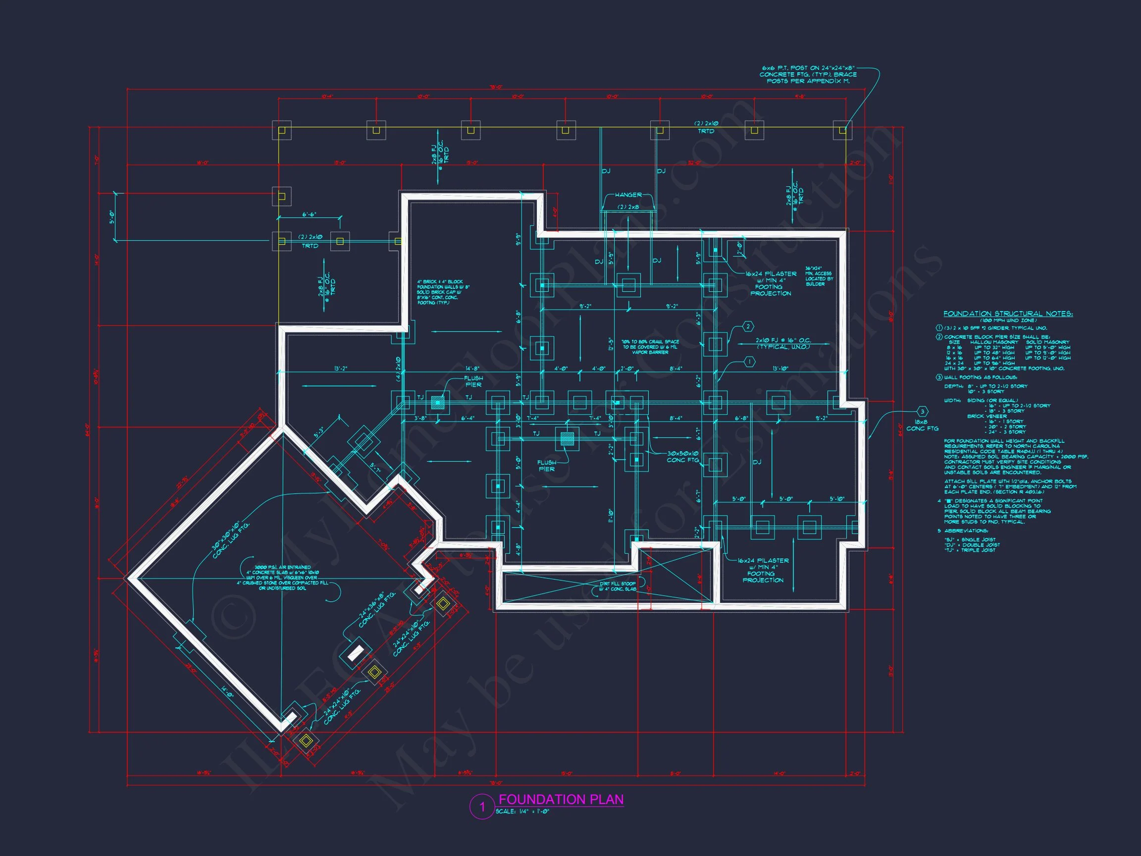 Stunning 2-Story house Plan with 3 Bedrooms and CAD Designs