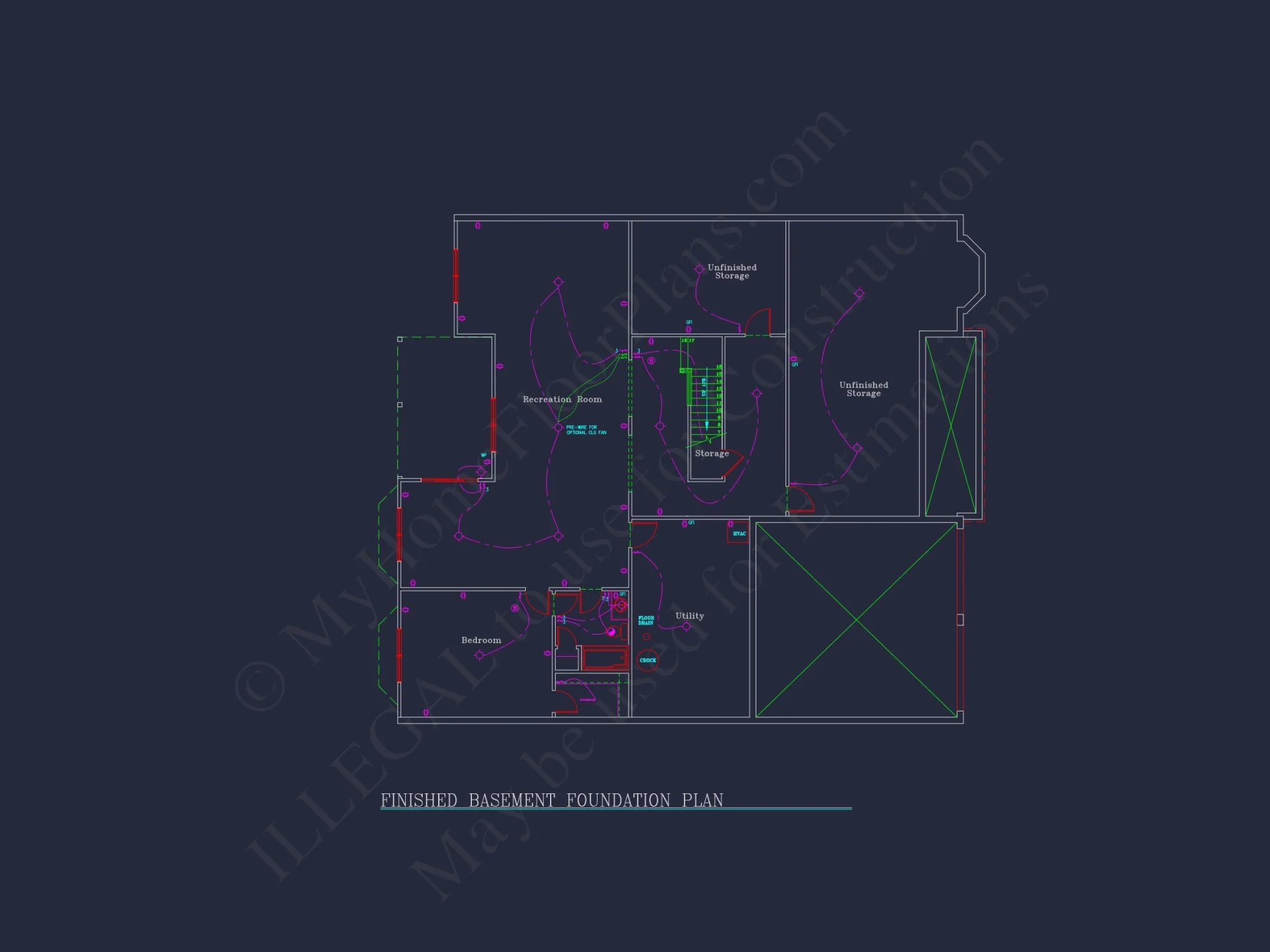 Spacious 54' x 54' Design
