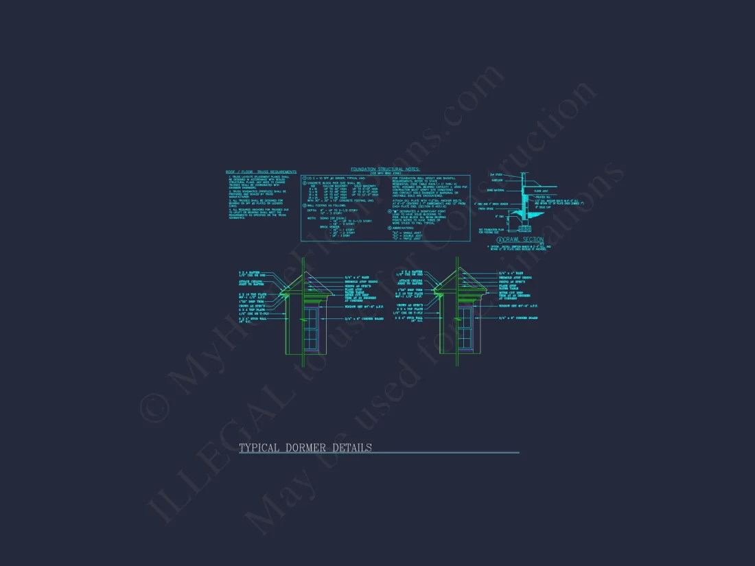 Traditional house Plan with CAD Blueprint