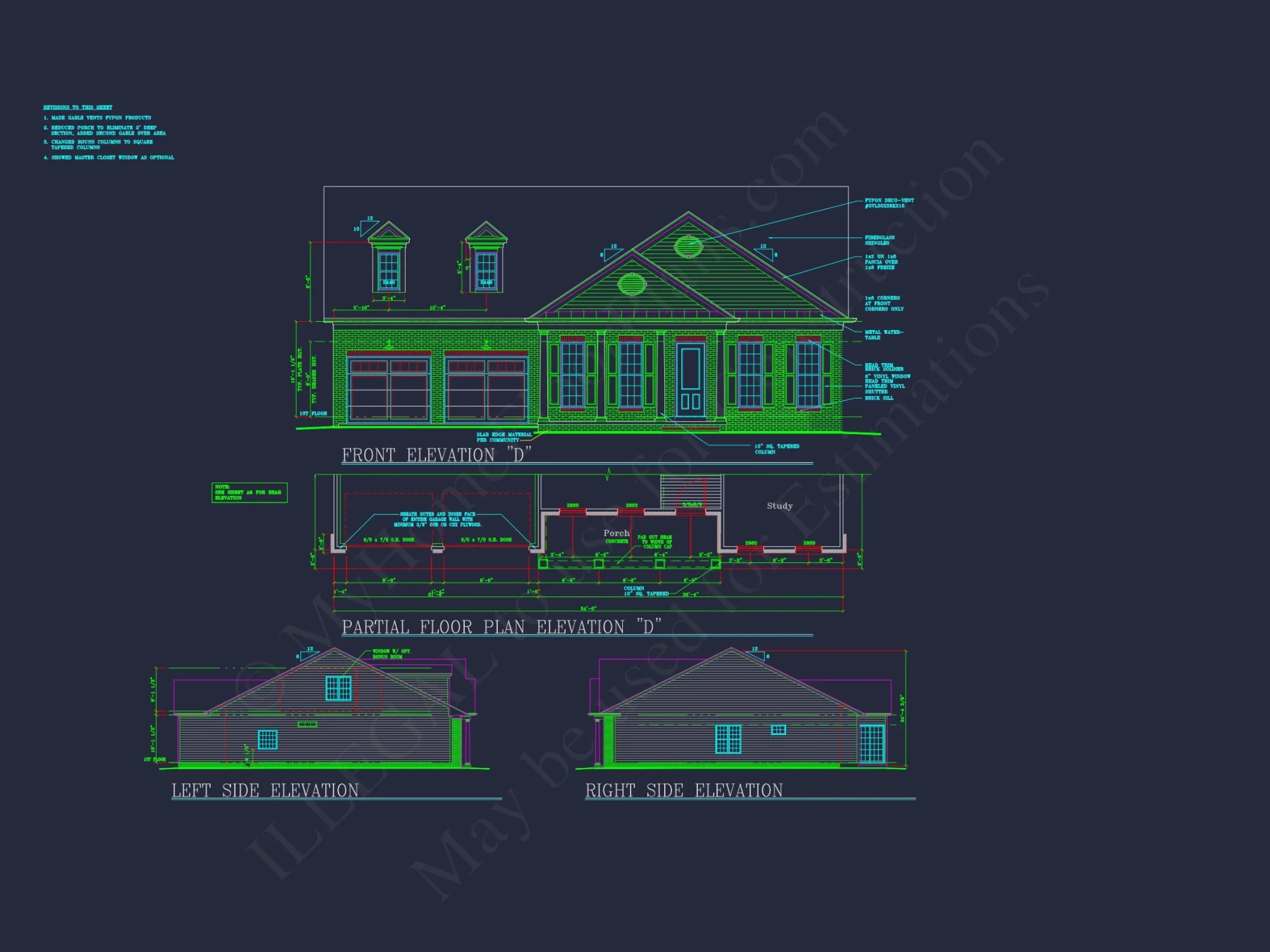 Traditional house Plan with CAD Blueprint