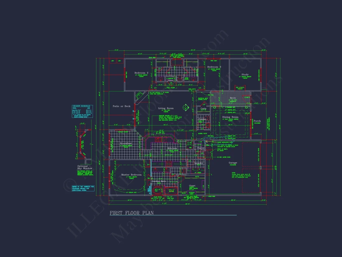 Spacious 54' x 54' Design