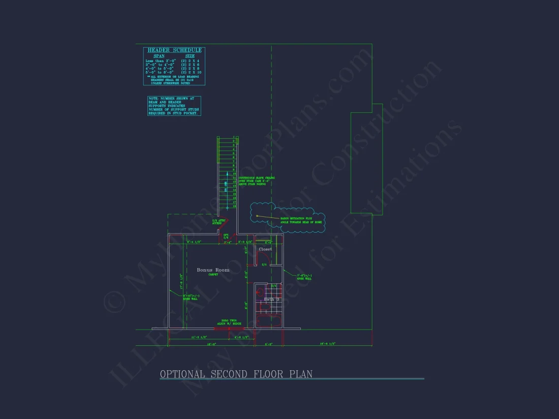 Traditional house Plan with CAD Blueprint