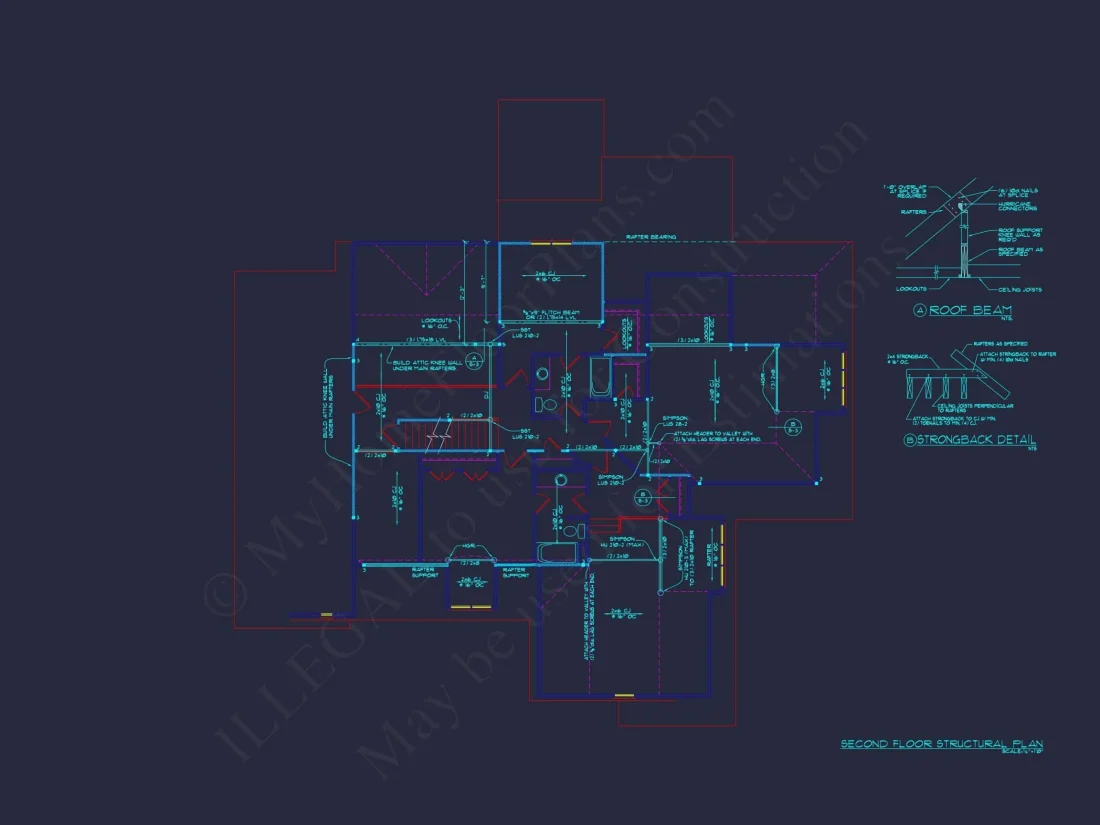 Spacious 4-Bedroom house Plan with CAD Designs & Blueprint