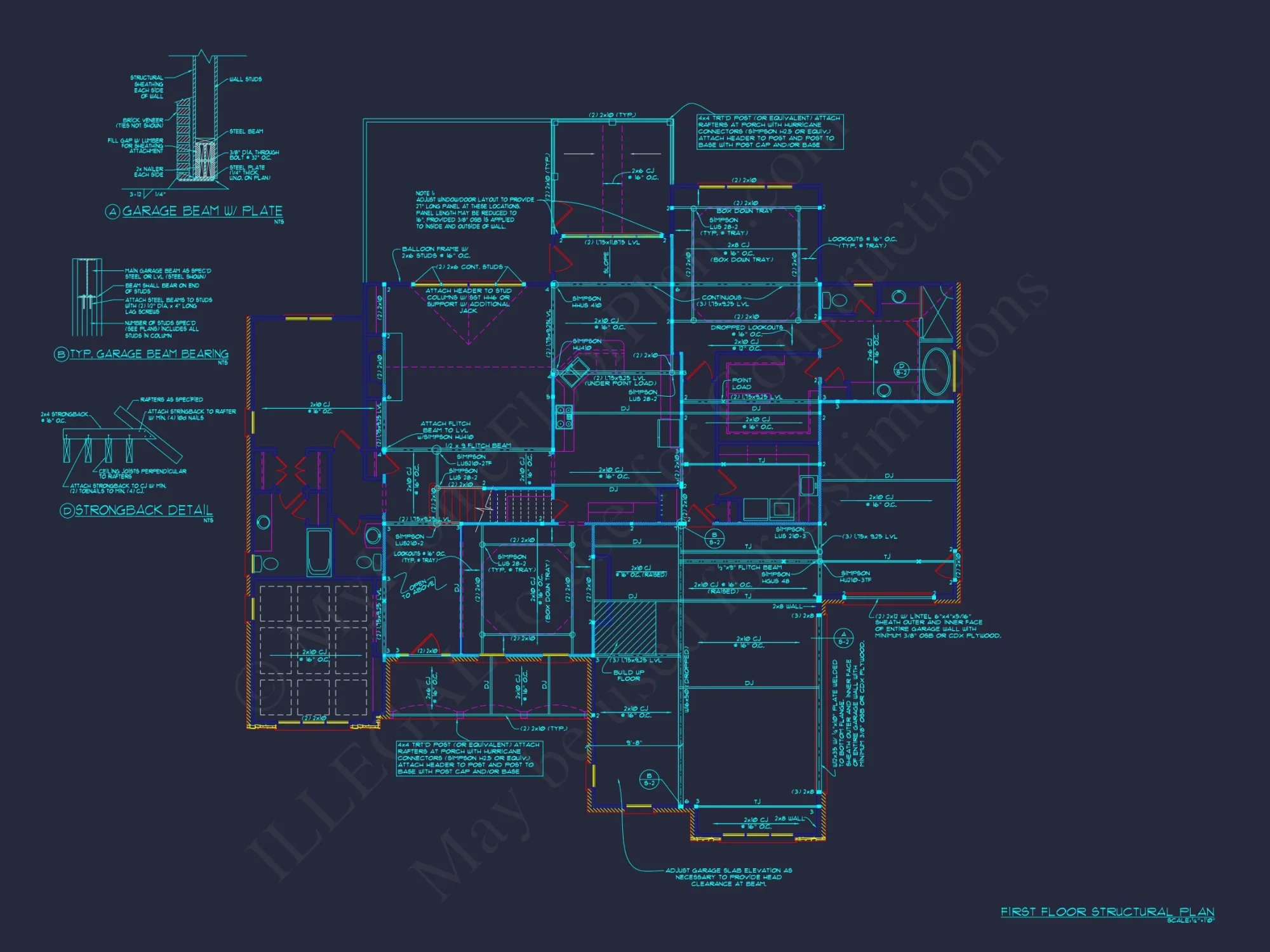 Spacious 4-Bedroom house Plan with CAD Designs & Blueprint