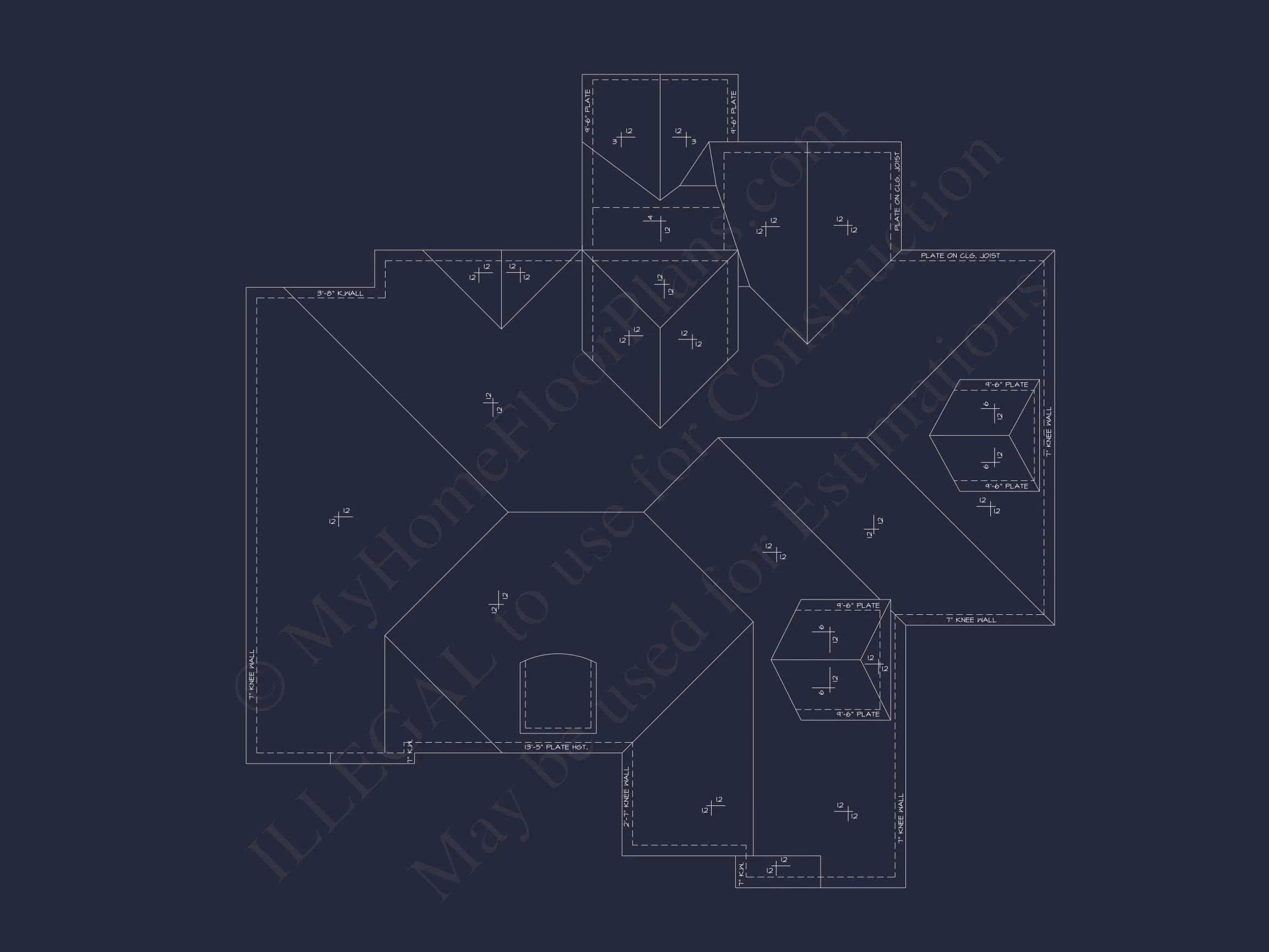 Spacious 4-Bedroom house Plan with CAD Designs & Blueprint