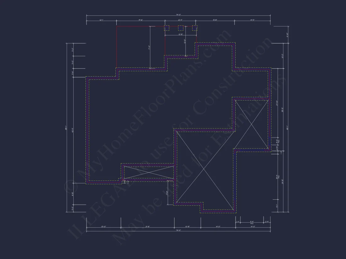 Spacious 4-Bedroom house Plan with CAD Designs & Blueprint