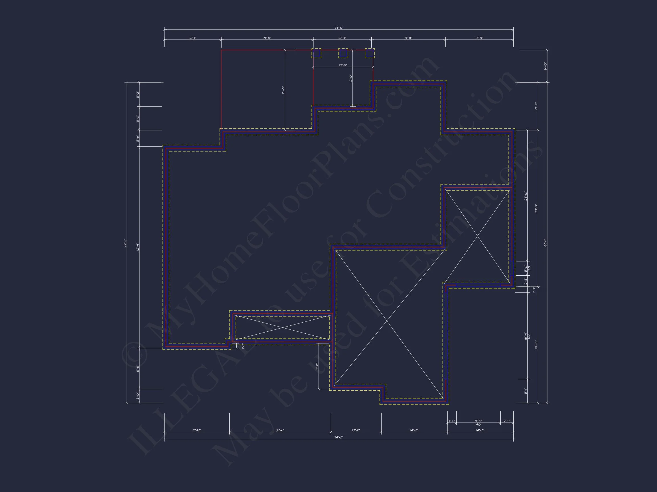 Spacious 4-Bedroom house Plan with CAD Designs & Blueprint