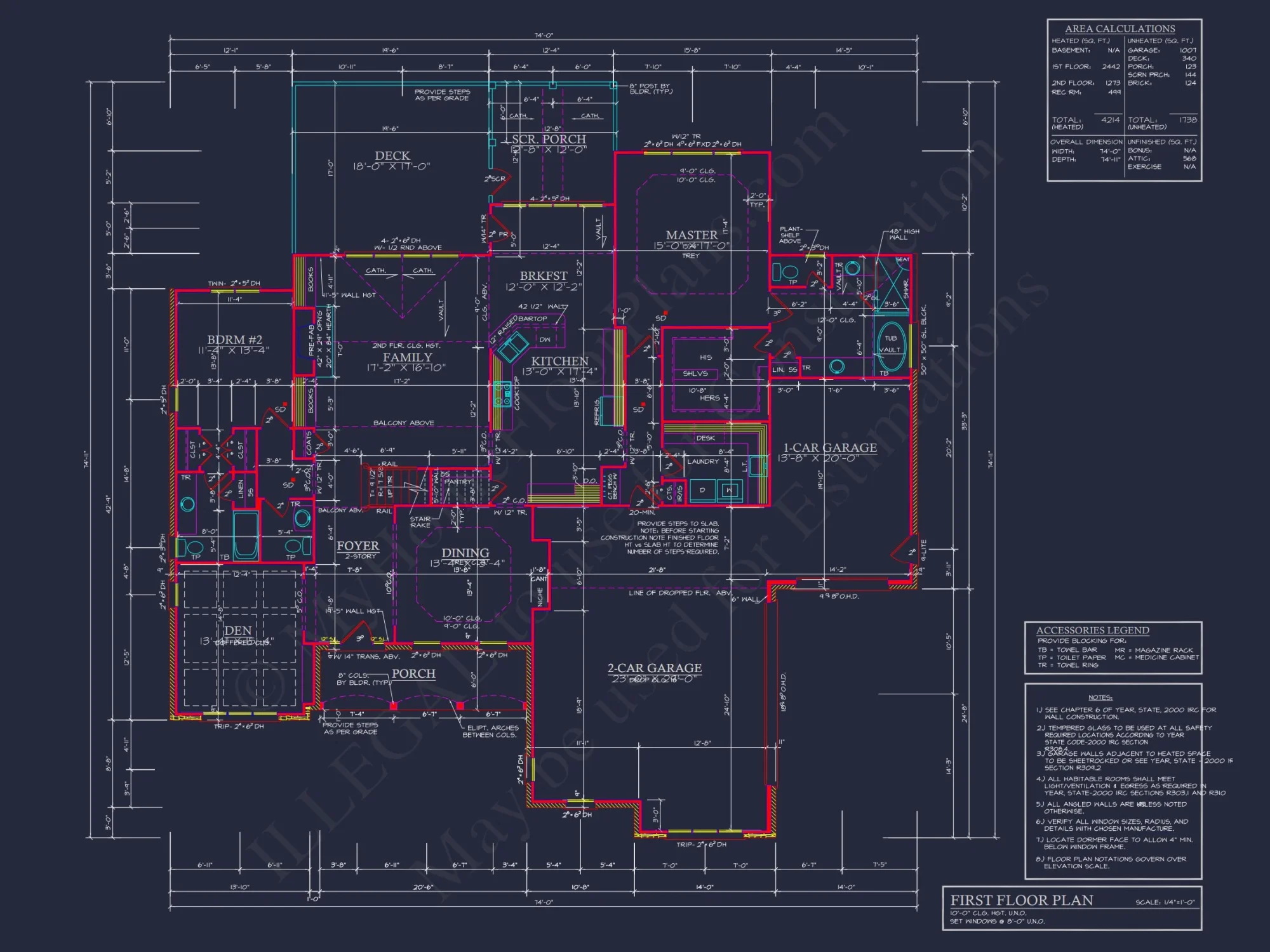 Spacious 4-Bedroom house Plan with CAD Designs & Blueprint
