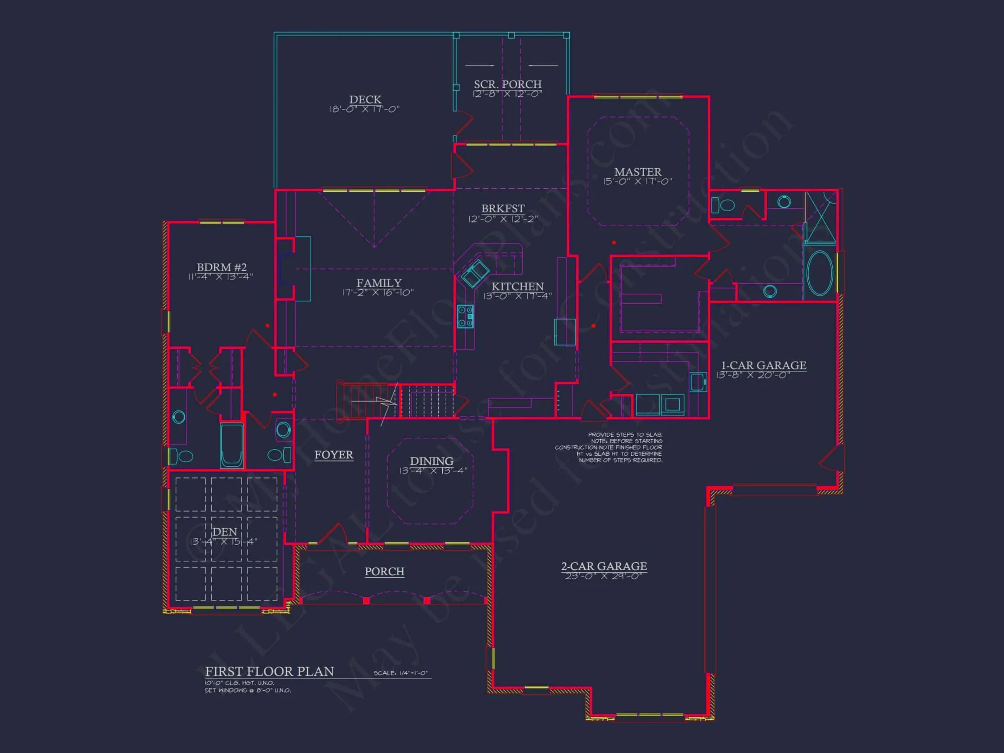 Spacious 4-Bedroom house Plan with CAD Designs & Blueprint